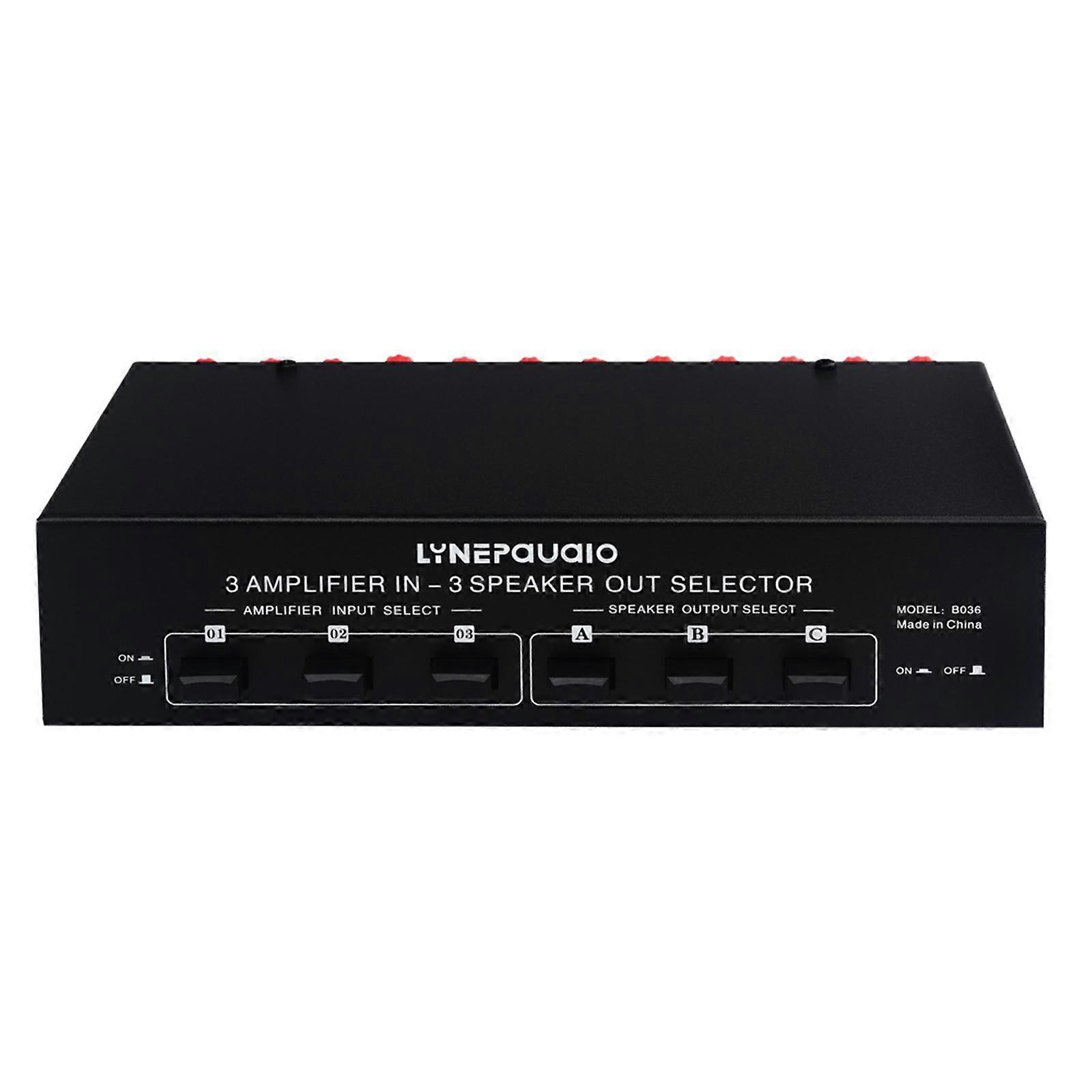 Stereo Audio Selector Audio Spiltter for Stereo Receiver System Home Theater