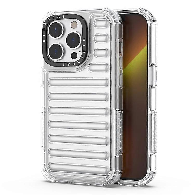 Compatible For iPhone 14 Pro Max Case Stripe Design Anti-Slip Detachable TPU+PC Phone Cover