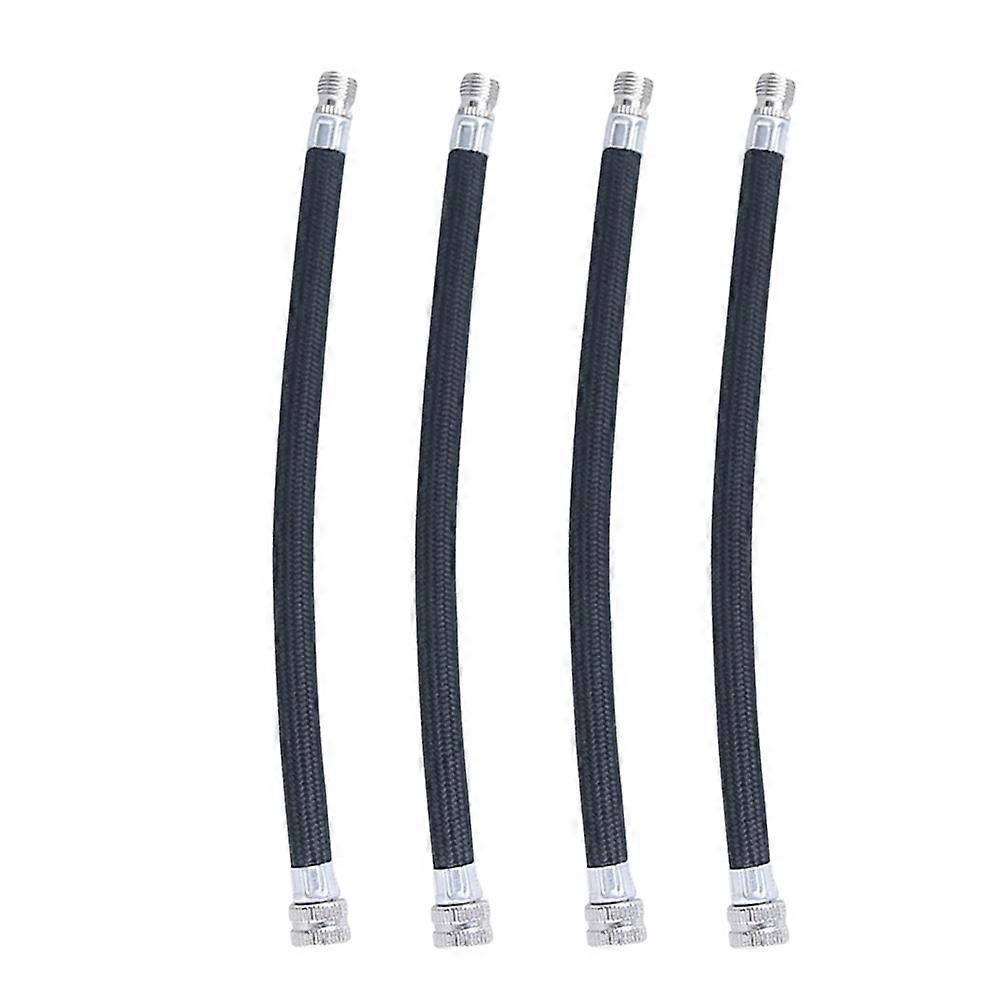 4pcs Lightweight Pump Extension Hose Tube for Bike Inflator – Easy Install, Compatible with American Gas Nozzle for Extended Use