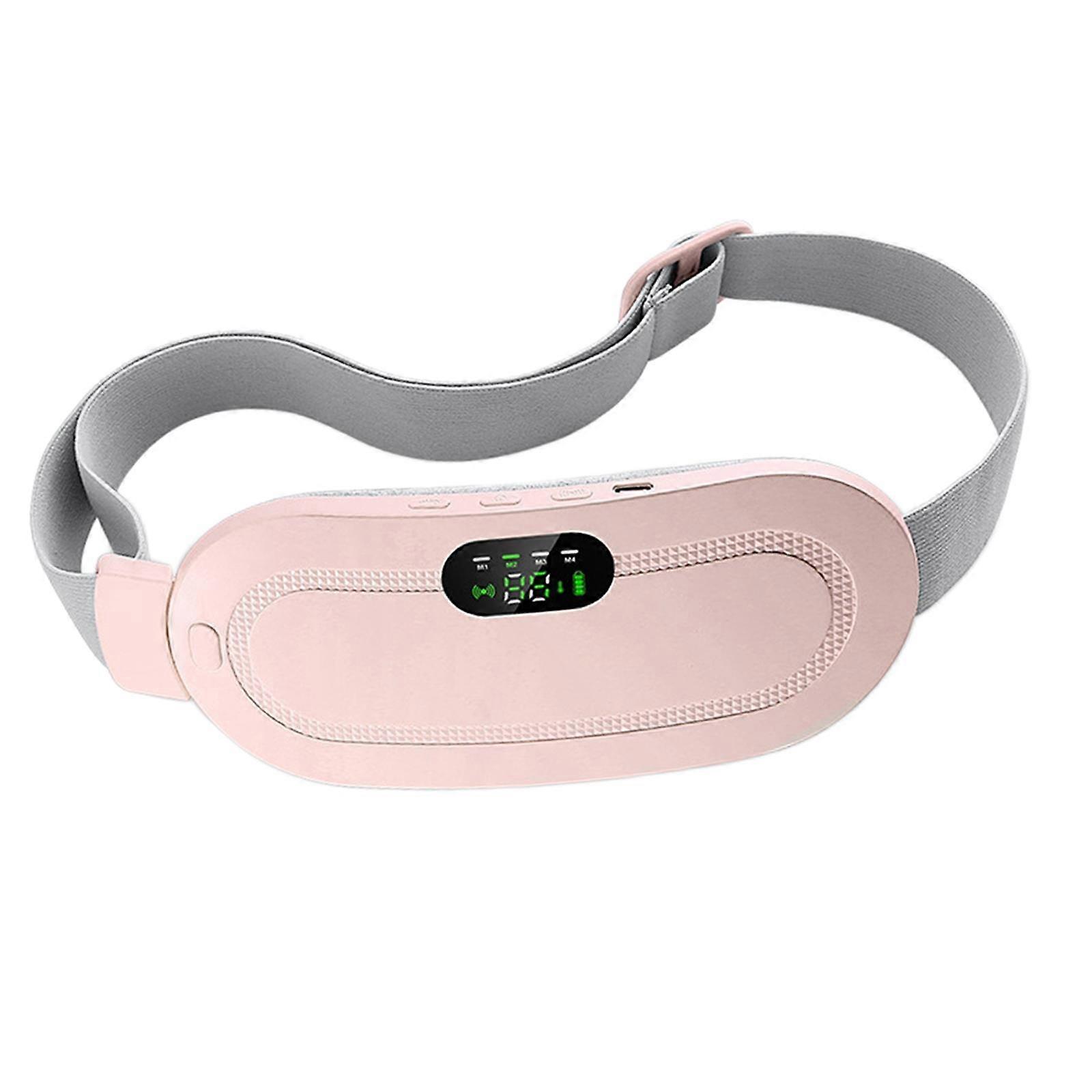 Portable Electric Heating Pad Adjustable for Abdominal Pink