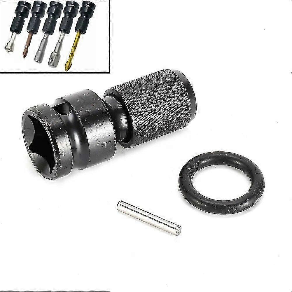 1/2inch Drive To 1/4in Impact Wrench Socket Set 1/4  Hex Ratchet Socket Adapter Spanner Drive Converter Tool Drilling Bits