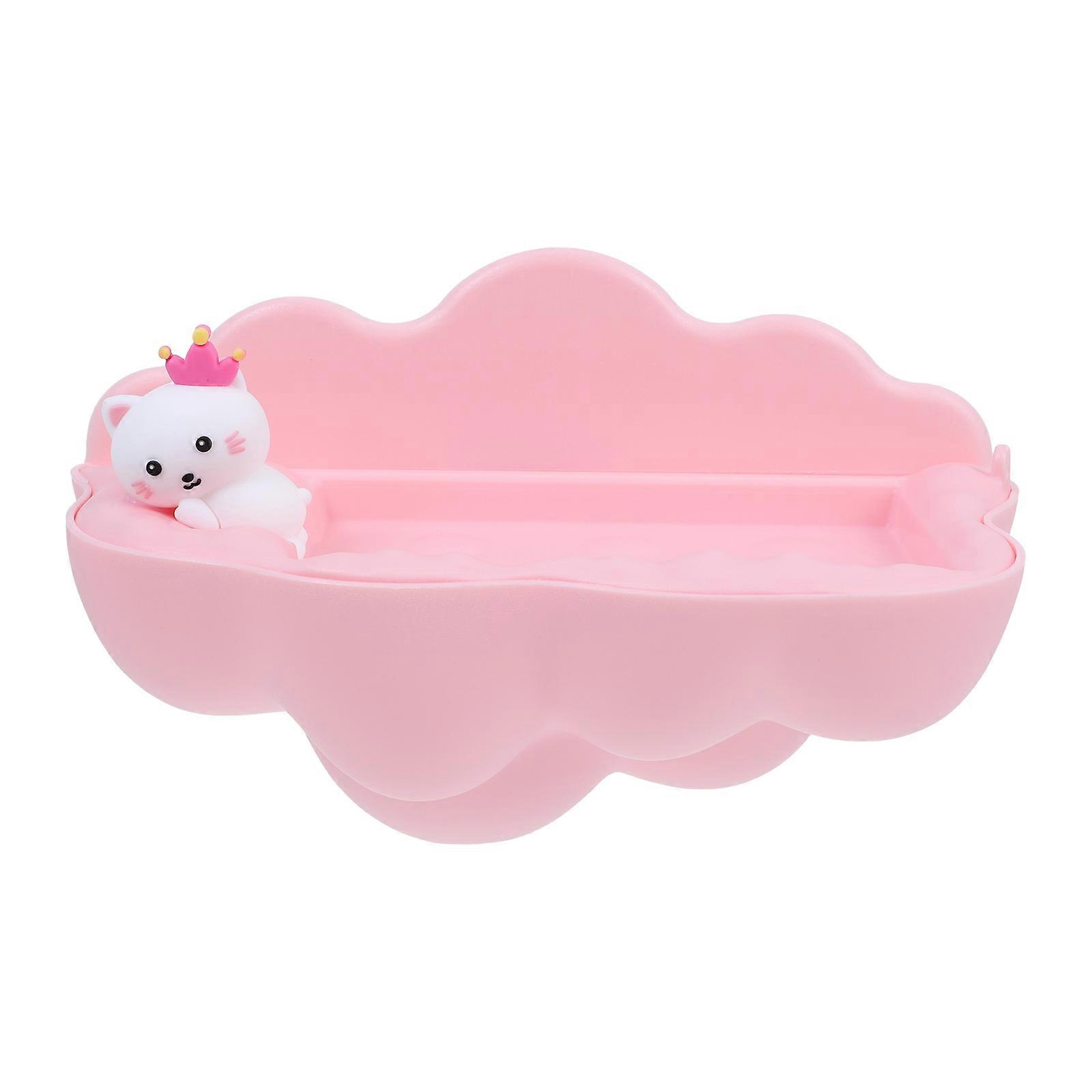 Soap Storage Plate Shower Room Kitchen Modern Design Elegant Contemporary Wall Hanging Soap Holder 18.5X11.5X9.5CM 1Pcs
