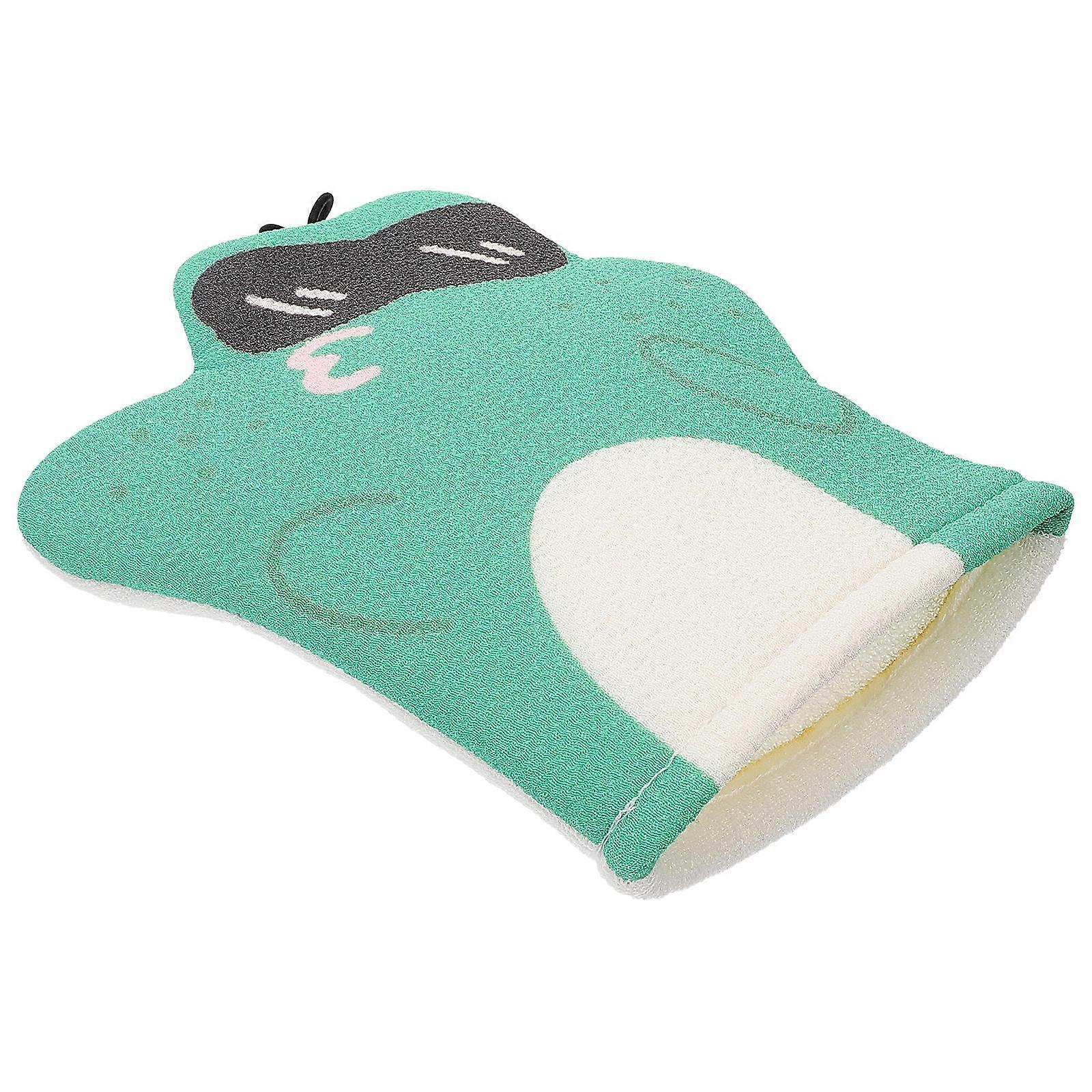 Mitaine exfoliante compacte gant de bain épurateur corporel à usage familial viscose deux-en-un design 1Set