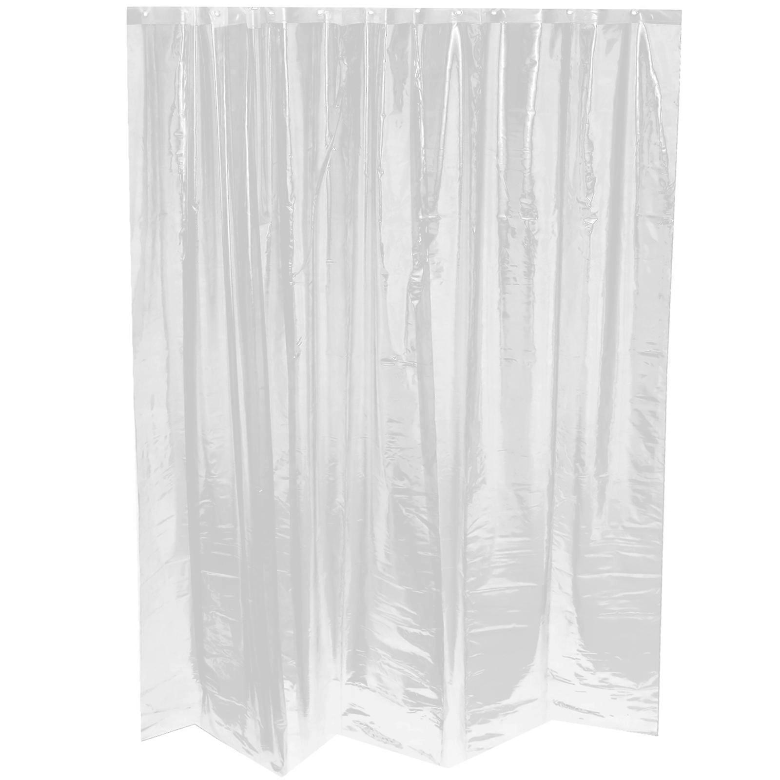 Extra Long Clear Shower Curtain Liner for Bathrooms – Stylish, Floor Protecting Design for Showers and Indoor Partitions