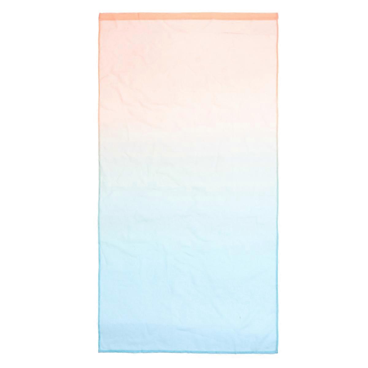Heat Blocking Curtains Gradient Color Voile Curtain Room Decoration 200x100cm Polyester 1Pack
