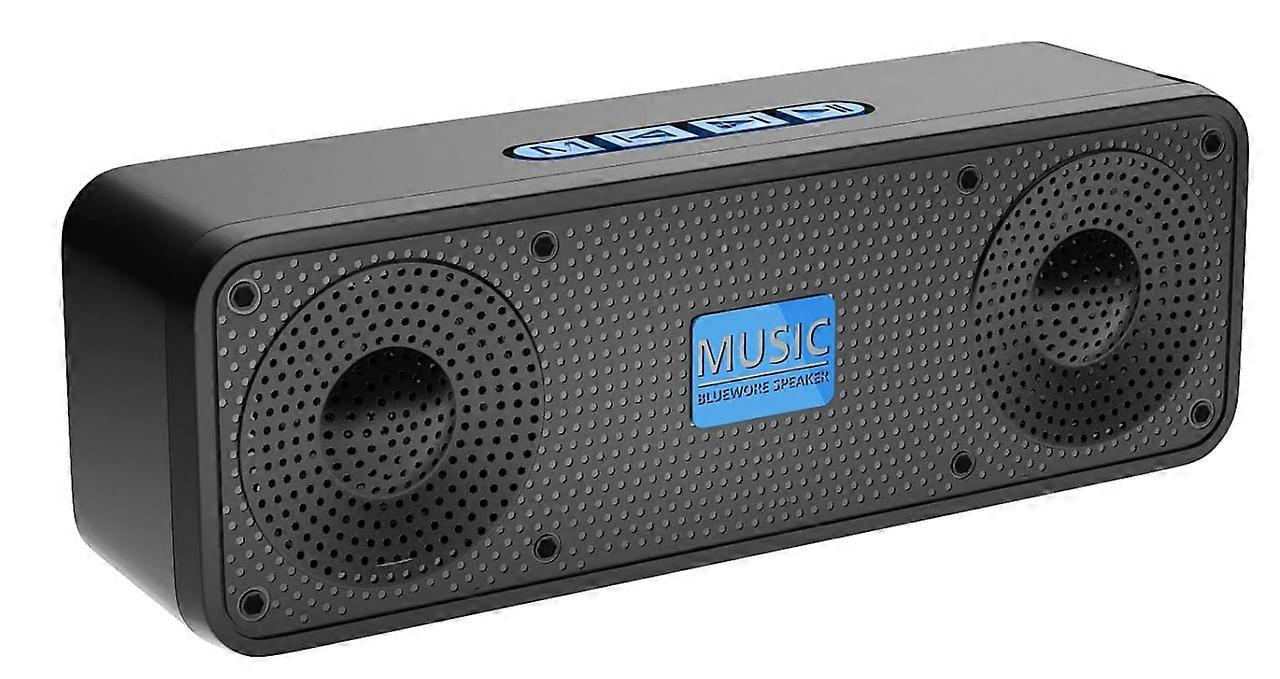 Portable Wireless Bluetooth Speaker with 5W Single Speaker, FM Radio, AUX, TF, 8H Playtime(Black)