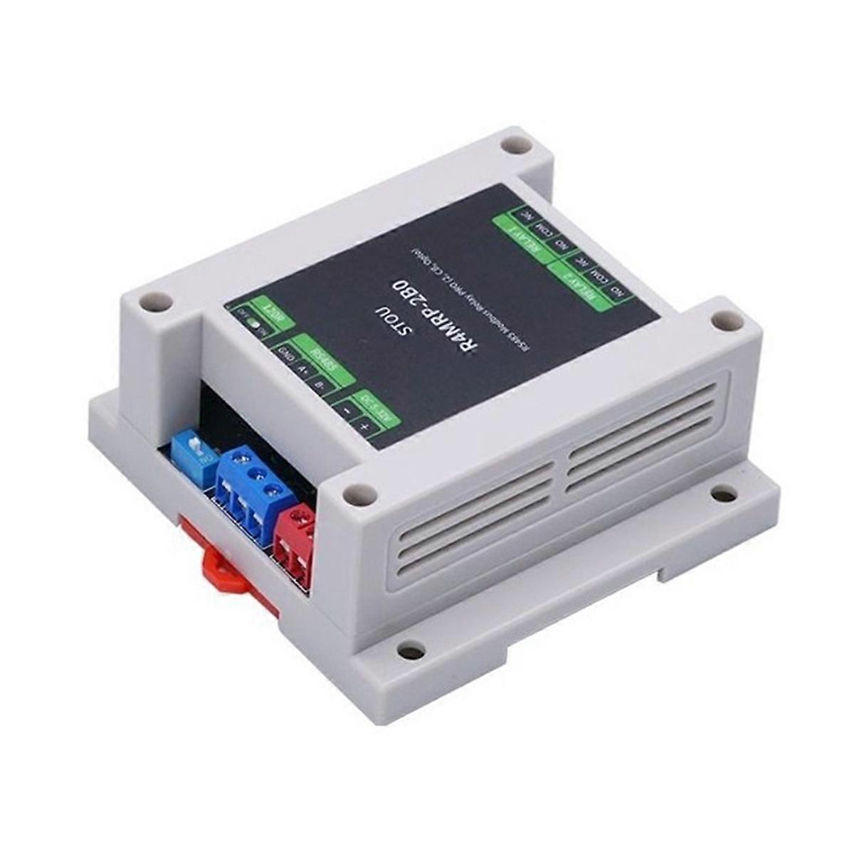 Industrial Grade 2-CH Relay Module RS485 Interface Relay Modbus RTU Protocol Control Optocoupler Is