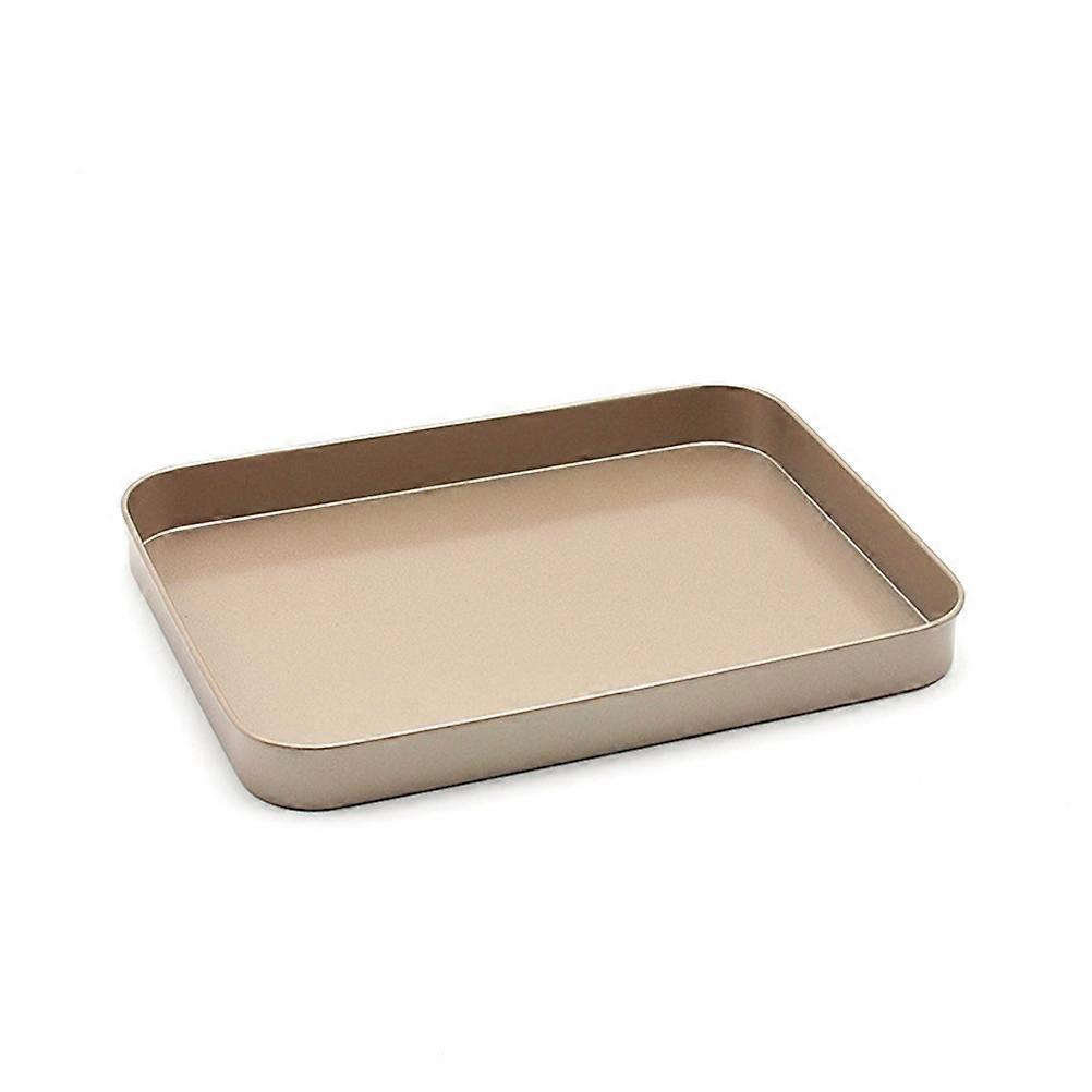 Gold Square Cake Pan with Non Stick Coating, Lightweight Baking Mold for Easy Release and Portable Use