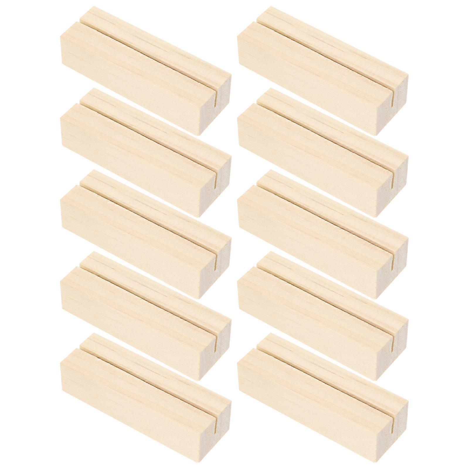 Small Picture Stand Unique Shaped Design Photo Display Stand Wedding Party Accessory Beige Color 10Pack