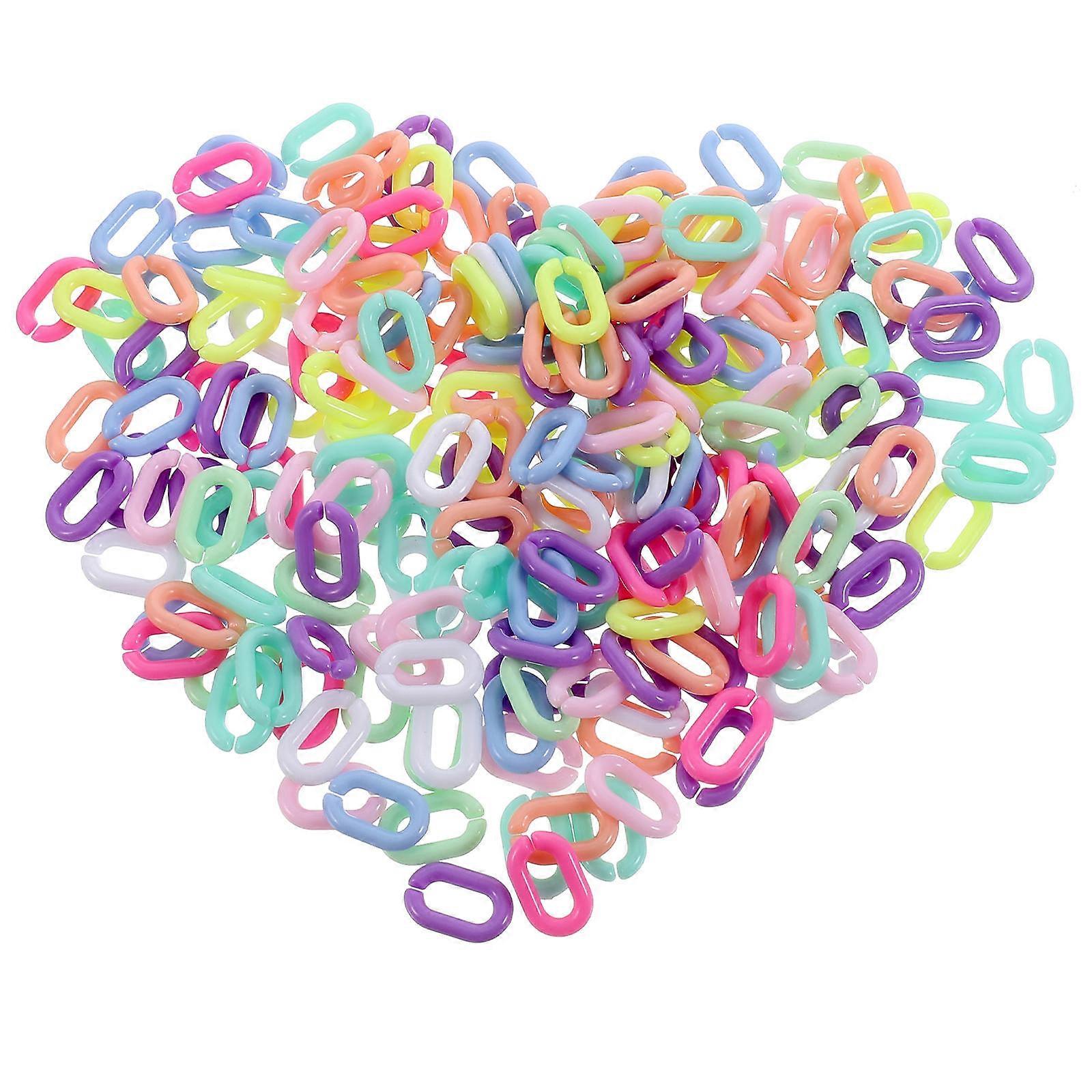 Acrylic Linking Rings 800pcs for DIY Crafts – Smooth, Durable Rings for Purse Chains, Eyeglass Straps, Phone Lanyards & Home Decor Projects