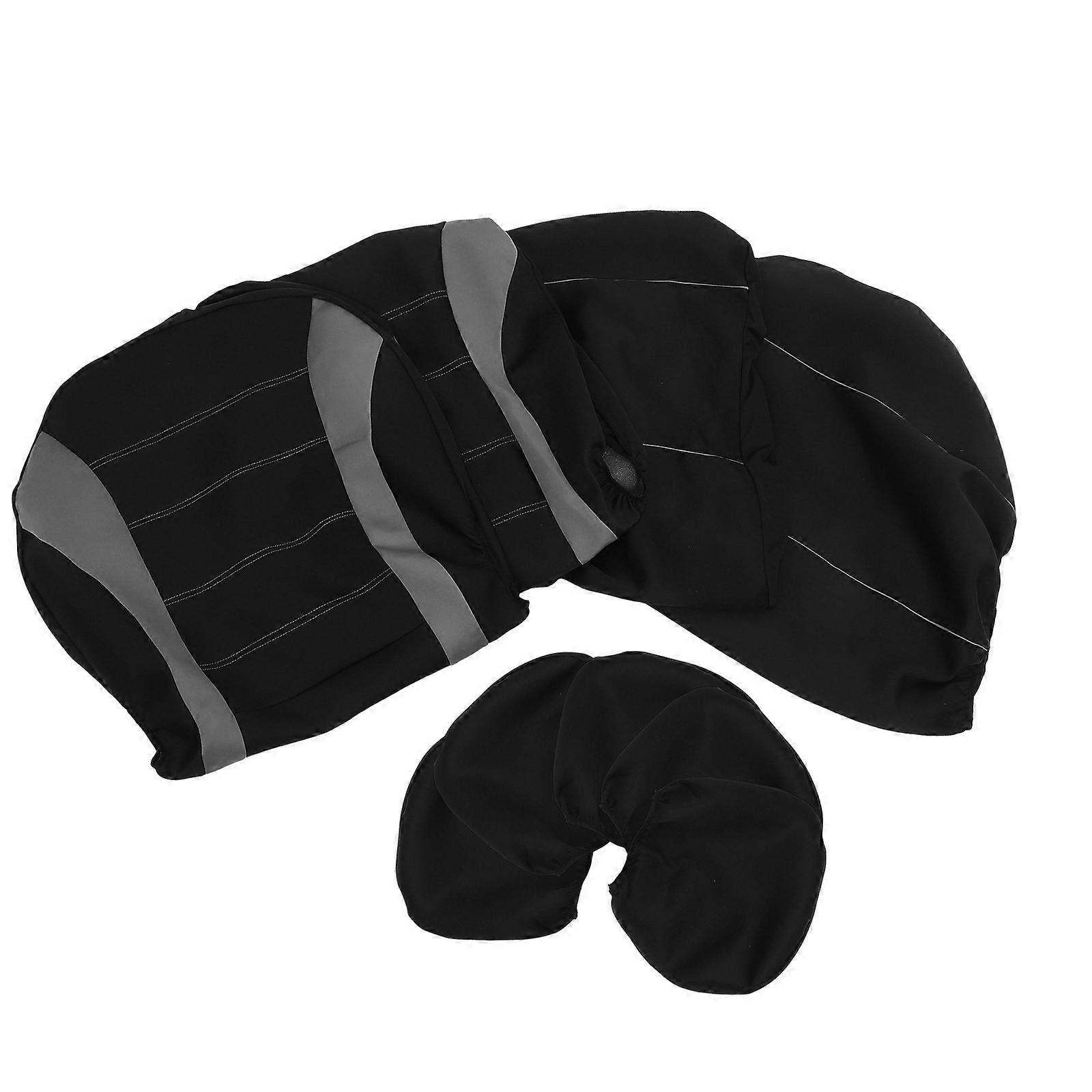 Carseat Pad Dustproof Car Seat Protector Universal Design Black 31*21cm