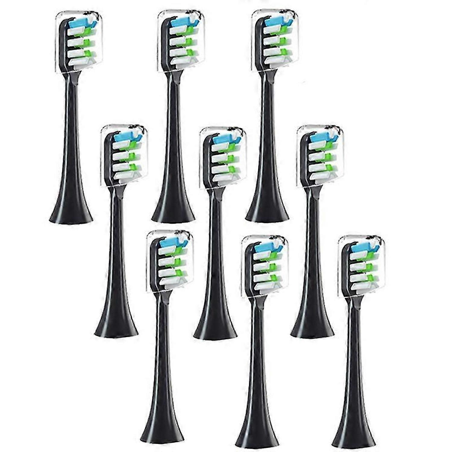 9PCS Replacement Brush Heads for V1 V2 X3 X3U X5 D2 D3 SOOCARE Electric Toothbrush Head Soft Bristle