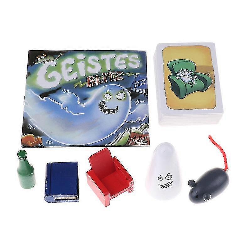 suitable for geistes blitz board game for 2-8 players, family party card game with english instructions, reaction game for kids