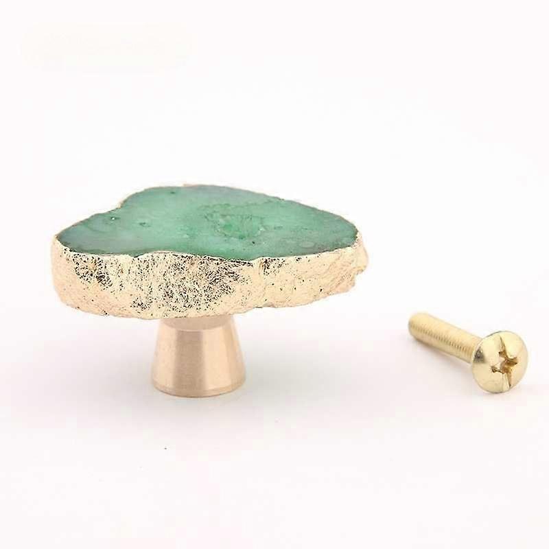 Bathroom Cabinet Knobs: Cabinet Knobs With Screw Irregular Shaped Pull Handle For Closet Drawer Dresser Cupboard Green
