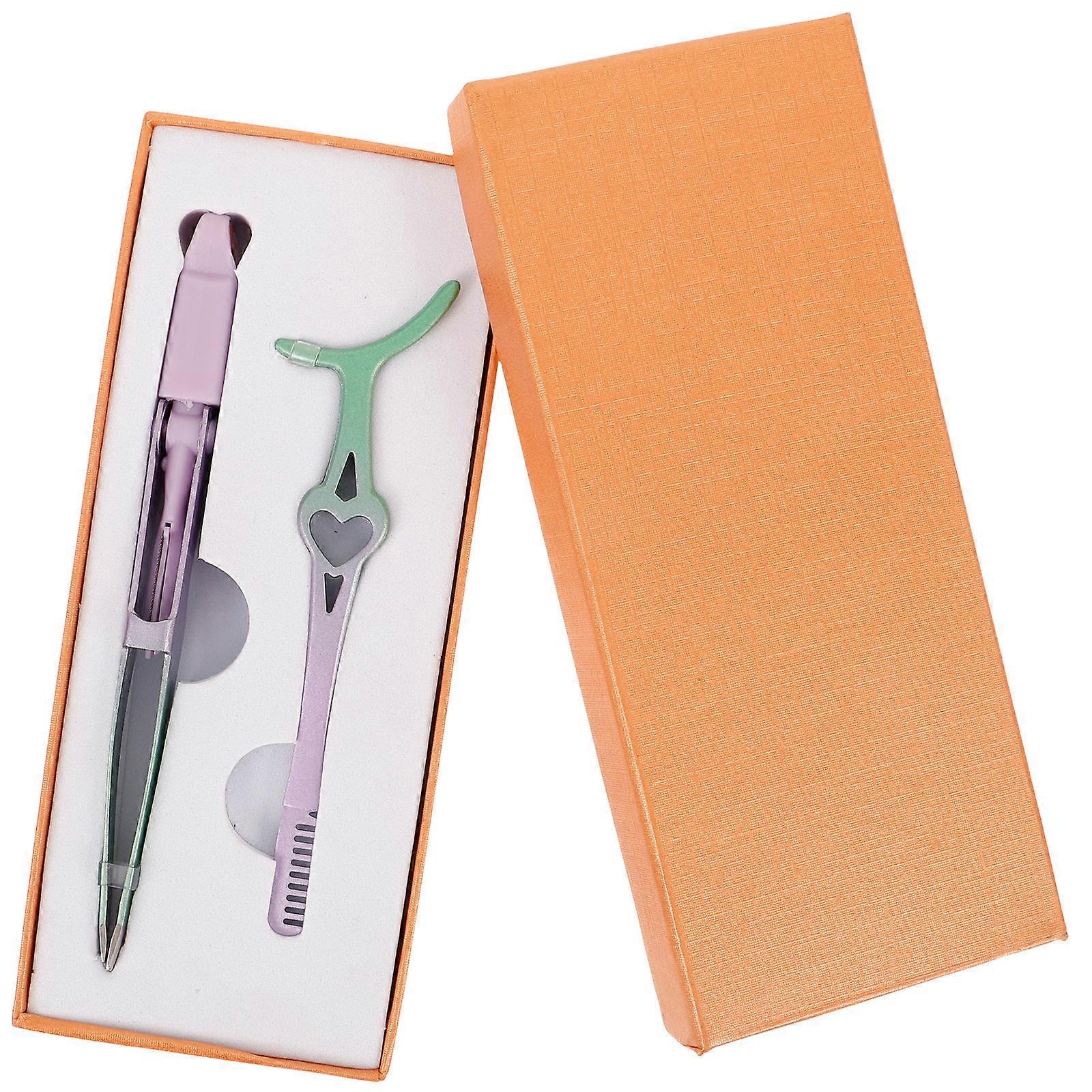 Eyelash Extensions Tool Eyelash Extension Tweezers Eyebrow Grooming 11.00X3.20X0.40cm 1 Set