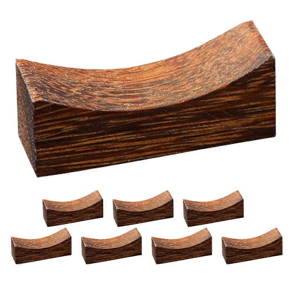 Chopstick Rest Holder Japanese Design Tableware Accessory Coffee 4.20X1.50X1.50CM Stable Placement 8Pcs
