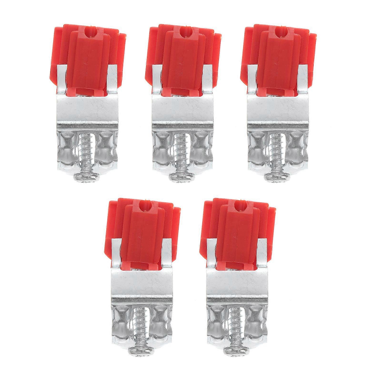 5pcs Universal Stainless Steel Sink Installation Clips for Kitchen Sink Mounting & Fixing Red Manganese Steel Clips for Sink Support & Assembly