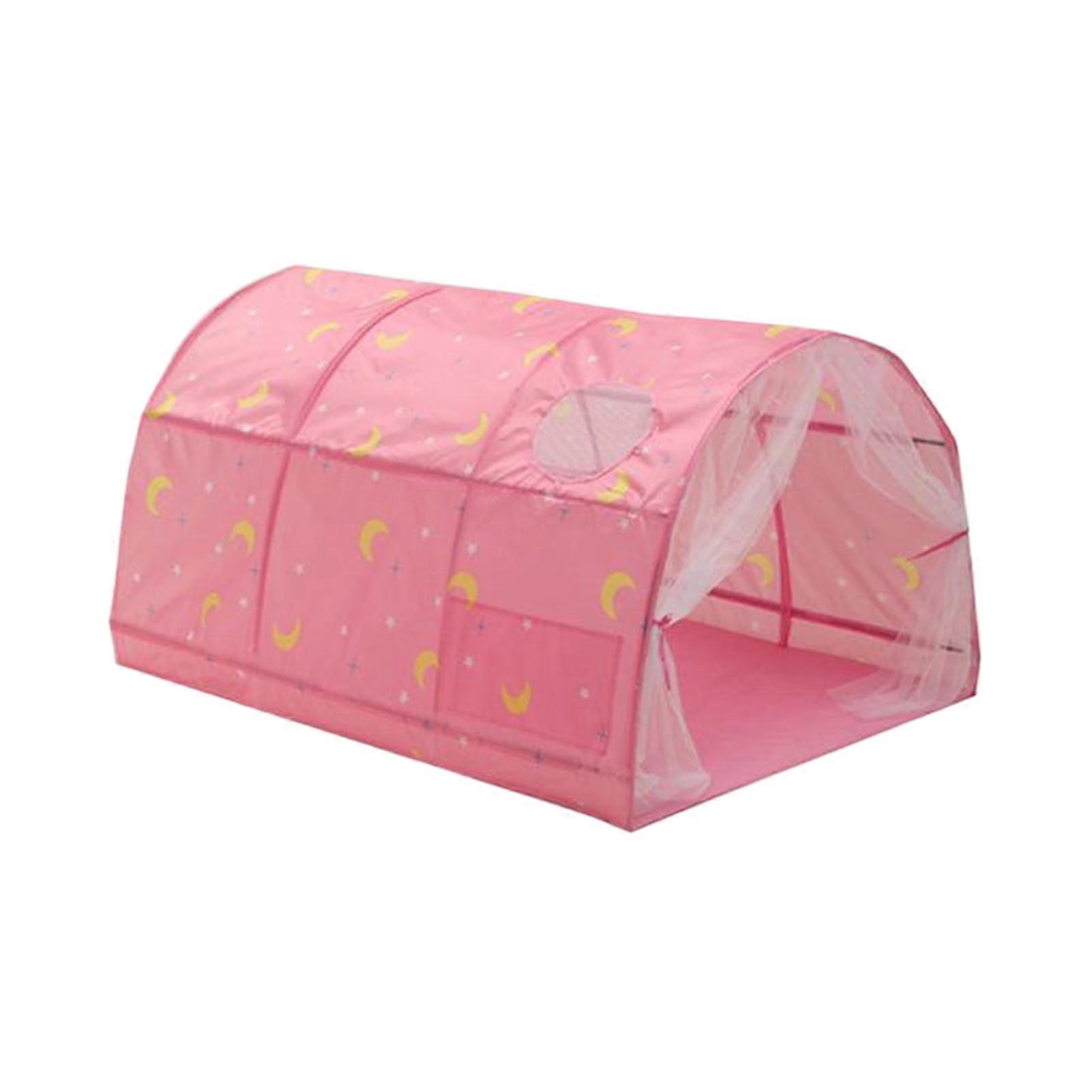 Children's Bed Tent Indoor Dream Tunnel Playhouse Toy Gifts Cloth Sensory Tent for Autism with Lights Bed Tent for Kids
