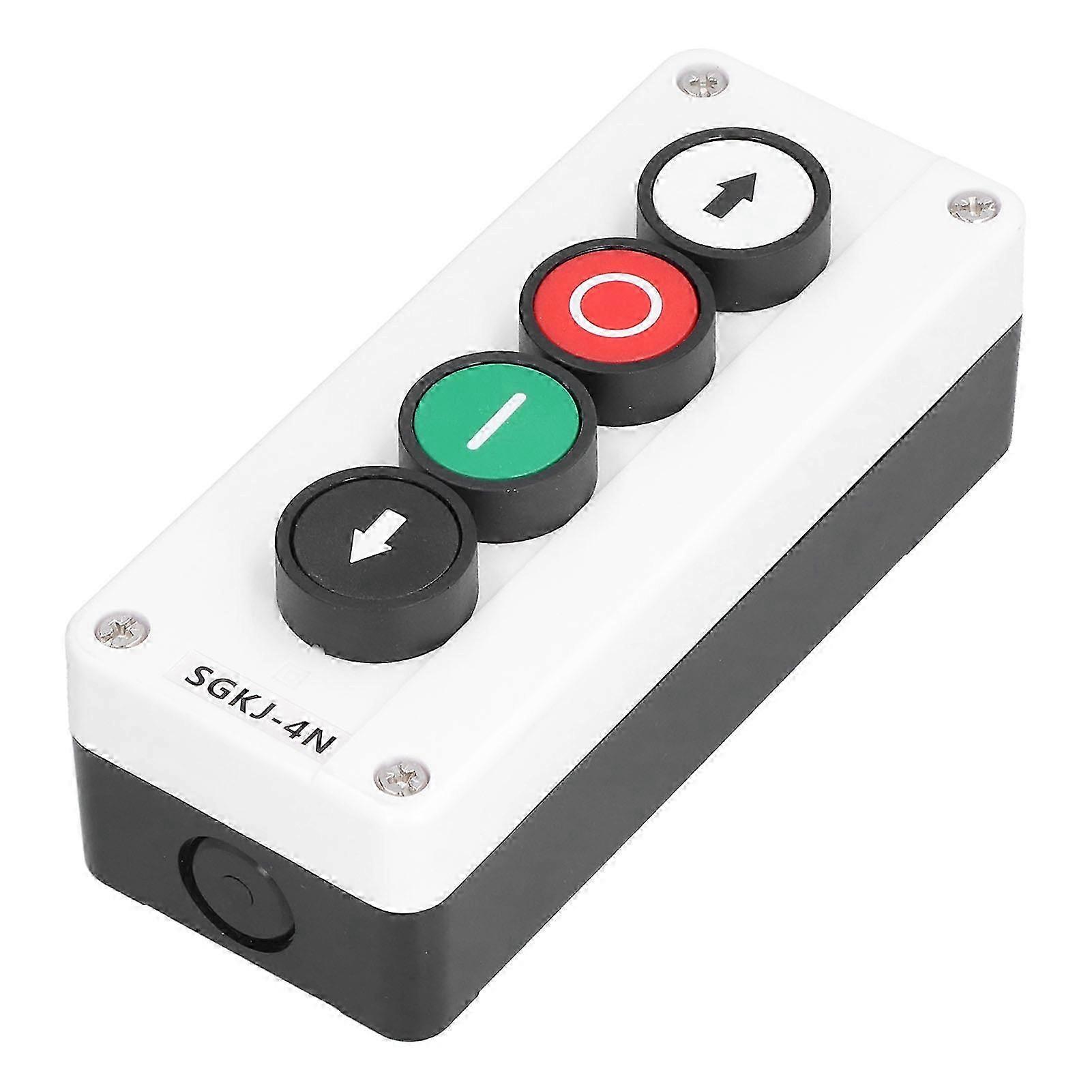 Momentary Switch Control Box Up and Down Stop Push Button for Winch Roller Door Truck Tail Lift