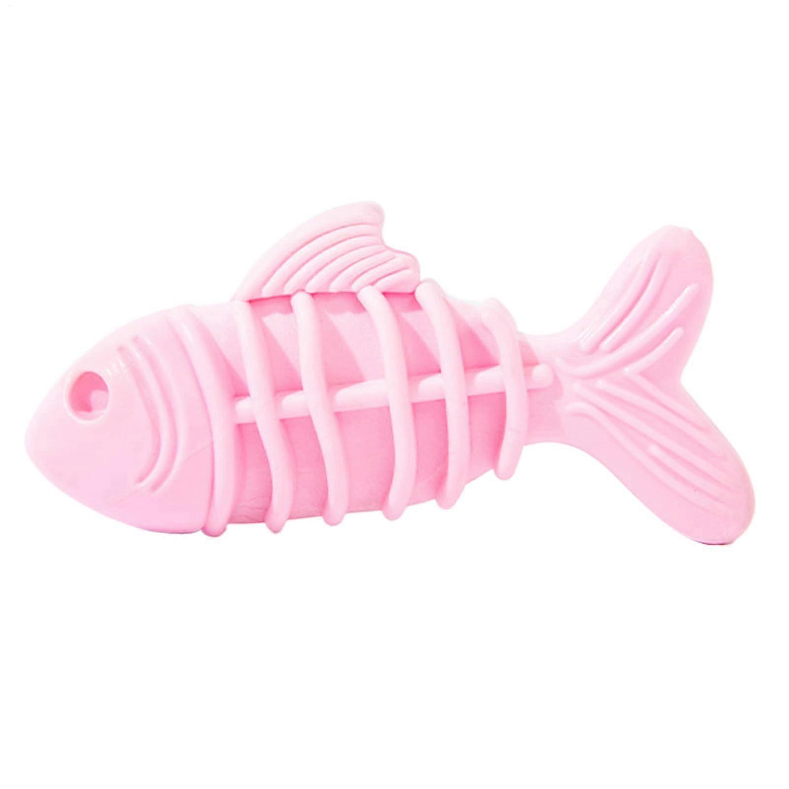 Aggressive Dog Toy - Silicone Chew Toy for Puppies - Reusable Multi-Purpose Durable Pink Dog Chew Object