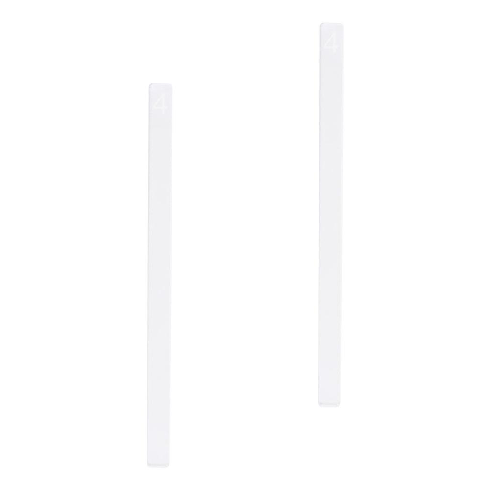 Transparent Acrylic Baking Rulers for Measuring Cookie Thickness 2 Pieces Lightweight and 12.5 inches