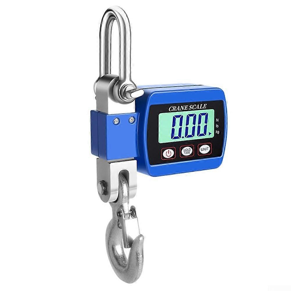 Digital Scale with LCD Display, 500kg Capacity, High Strength Lifting Bar, Durable Thickened Shell, Orange Color