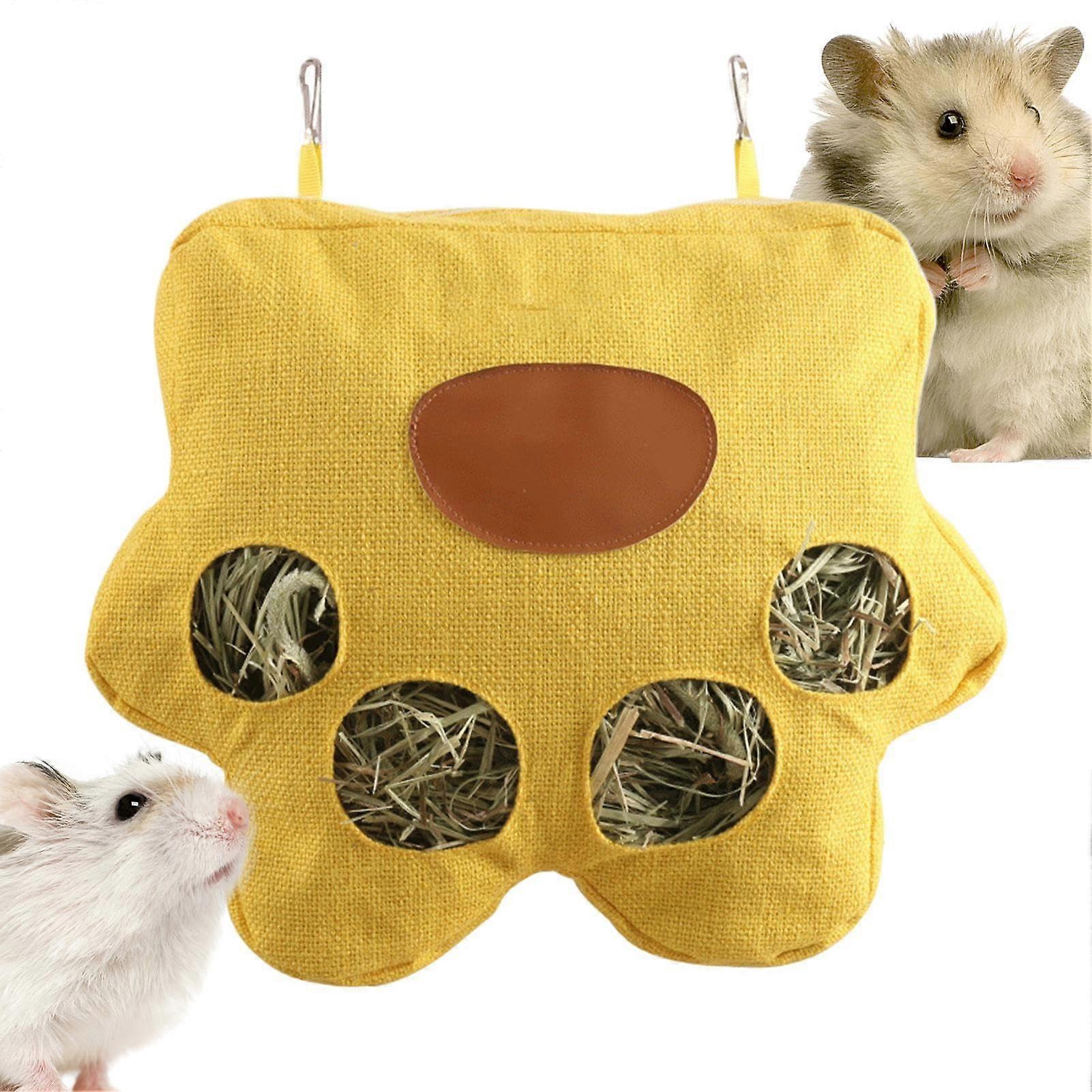 Hay Bag Rabbit Hay Bag Sack Hay Bag Feeding 4-Hole Washing Feeder For Hamster RERBIL TORSISE