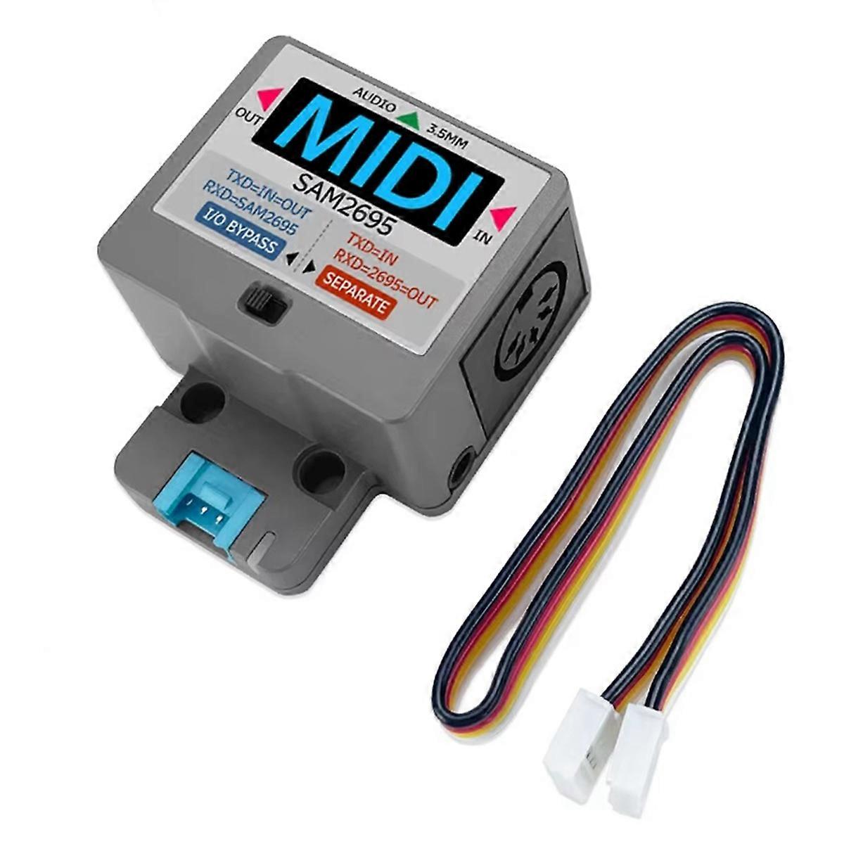 For MIDI Unit Serial Port to MIDI Unit SAM2695 Audio Processing 3.5 Interface