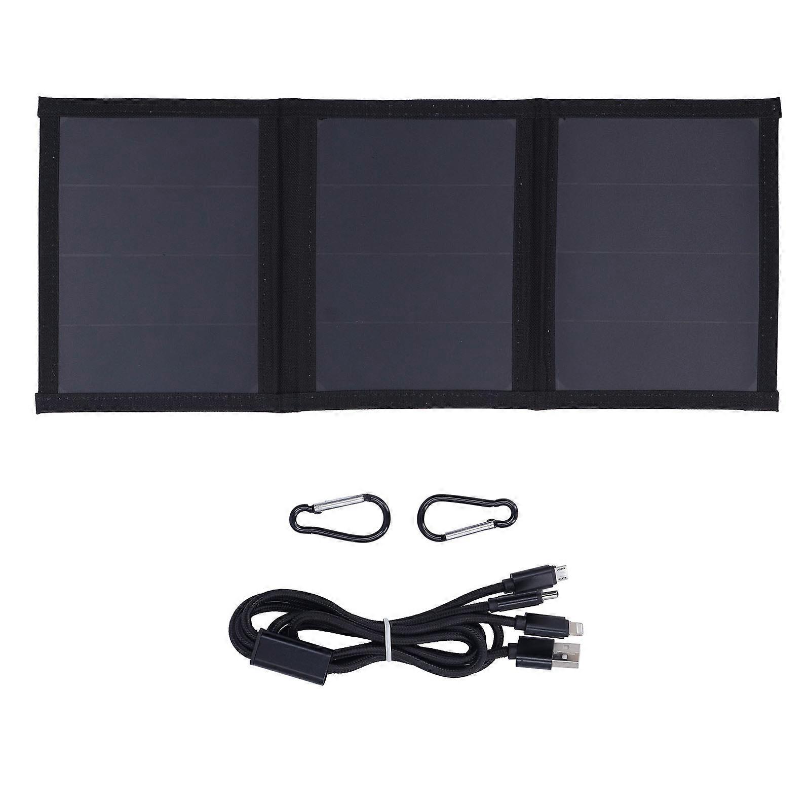 Solar Panel Charger 14W High Conversion Efficiency Portable Foldable USB Solar Power Charger
