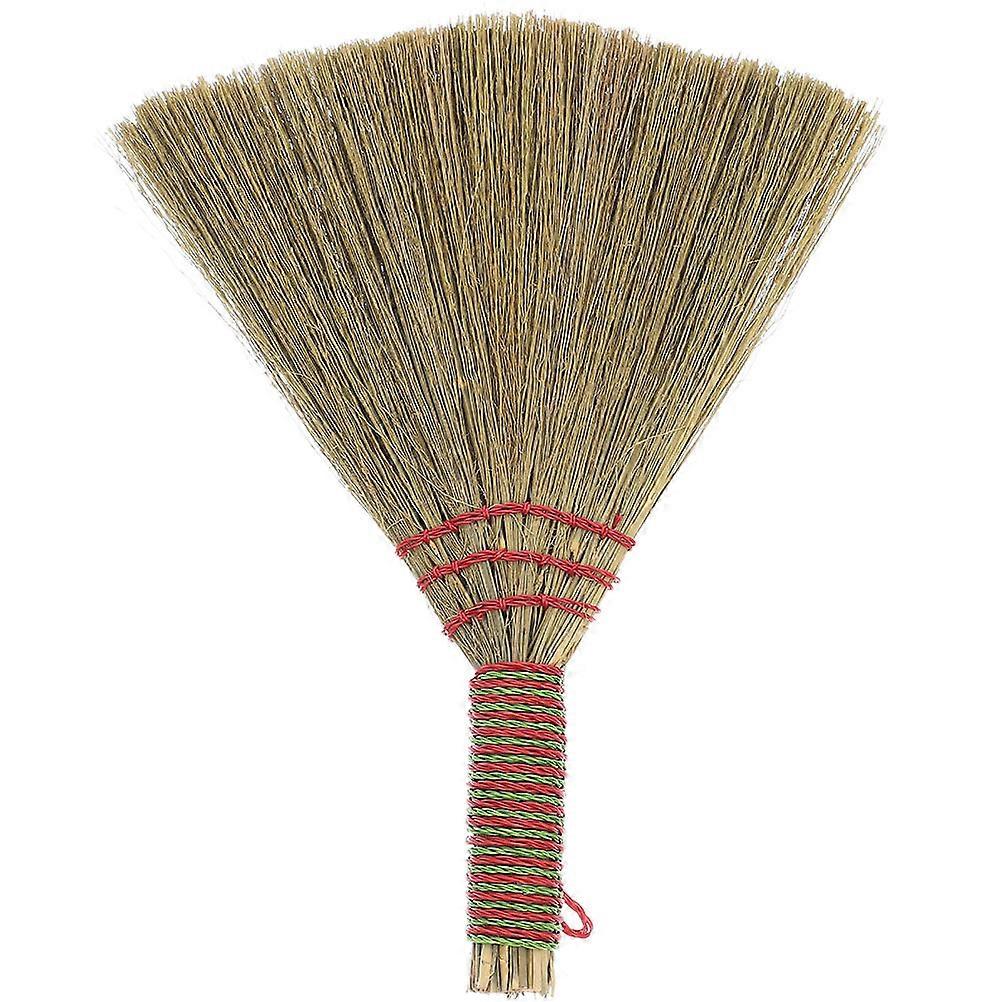 Heavy Duty Desk Broom & Dustpan Brush Set for Household and Office Cleaning – Lightweight Miscanthus Material for Quick Desktop and Small Space