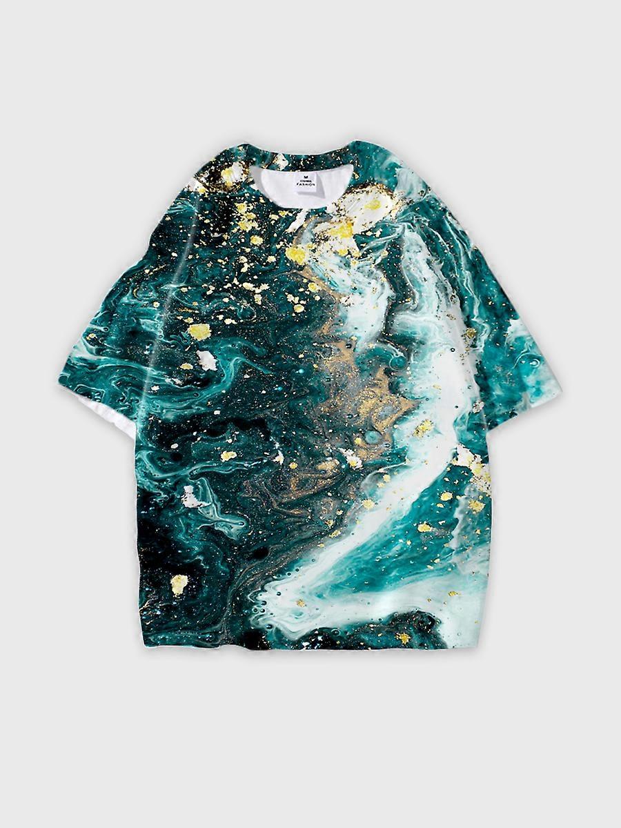 T-shirt round neck Pattern loose short sleeve JW2189