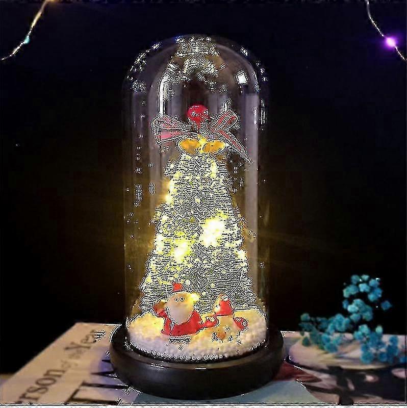 Karácsonyi LED cédrus ablakdekoráció üvegborítással, #3