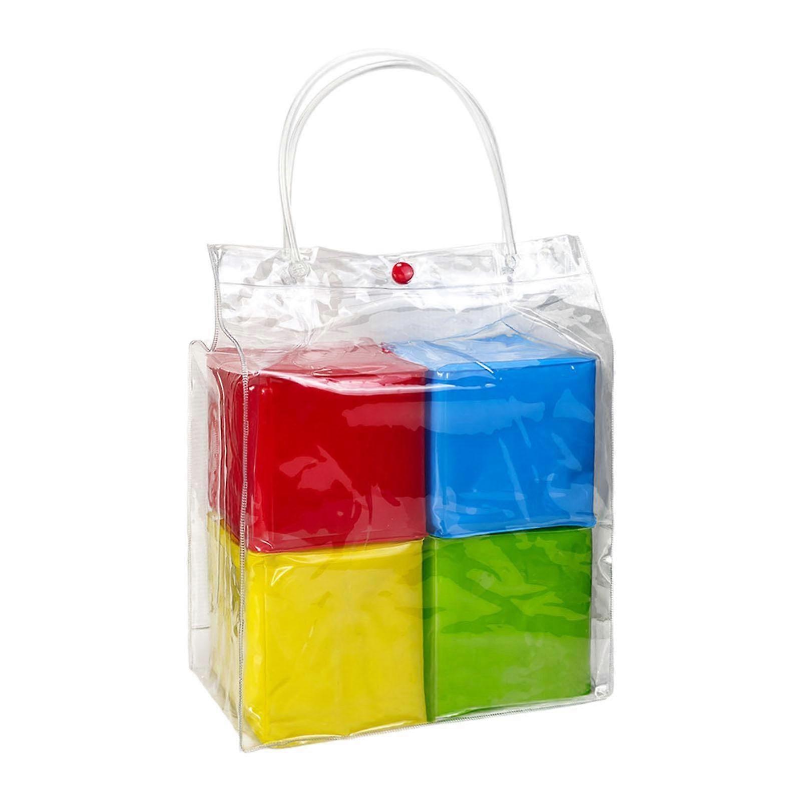 4X Soft Game Dice Props for Early Learning Movement Activities - Colorful Foam Spielwürfel for Kids