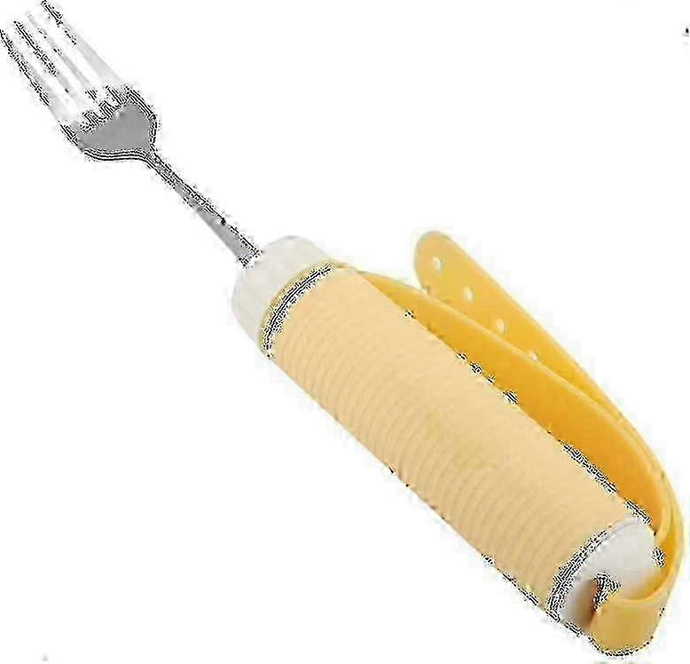 Removable Flexible Rotating Utensil Set for Disabled Patients & Arthritis Sufferers - GXCC Fork for Easier Eating