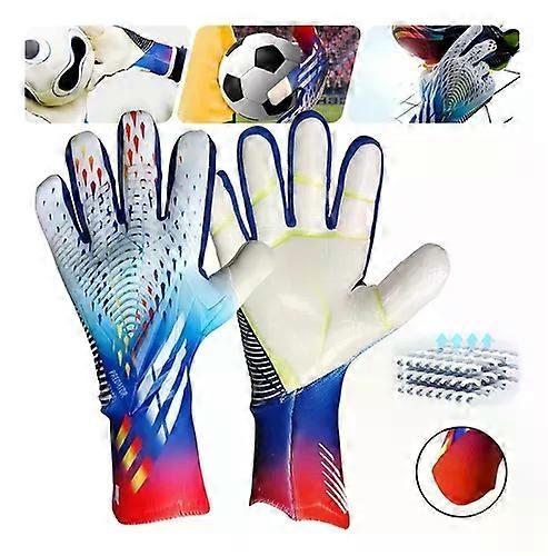 Jugend Erwachsene Fußball Torwarthandschuhe Blau