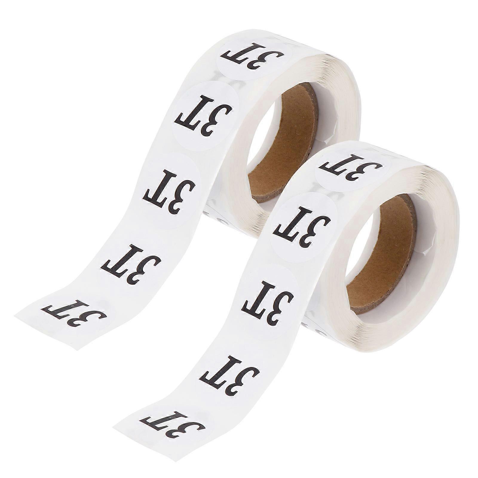 Self Adhesive Size Sticker Baby Clothing Size Sticker Markets Square Adhesive Sticker Display Clothing Size 500 Labels per Roll