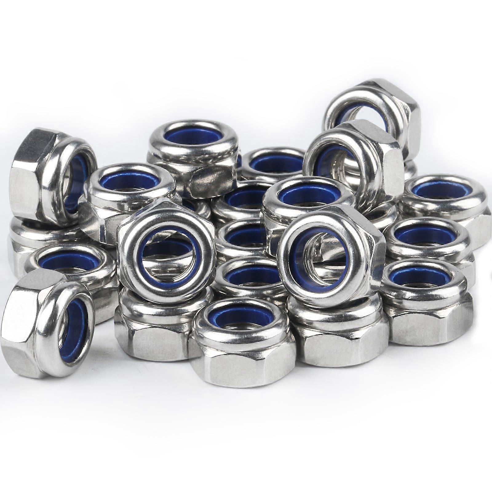 Nuts M8 Stainless Steel Hex Nuts, SelfLocking Nuts, 45 STK M8 Set