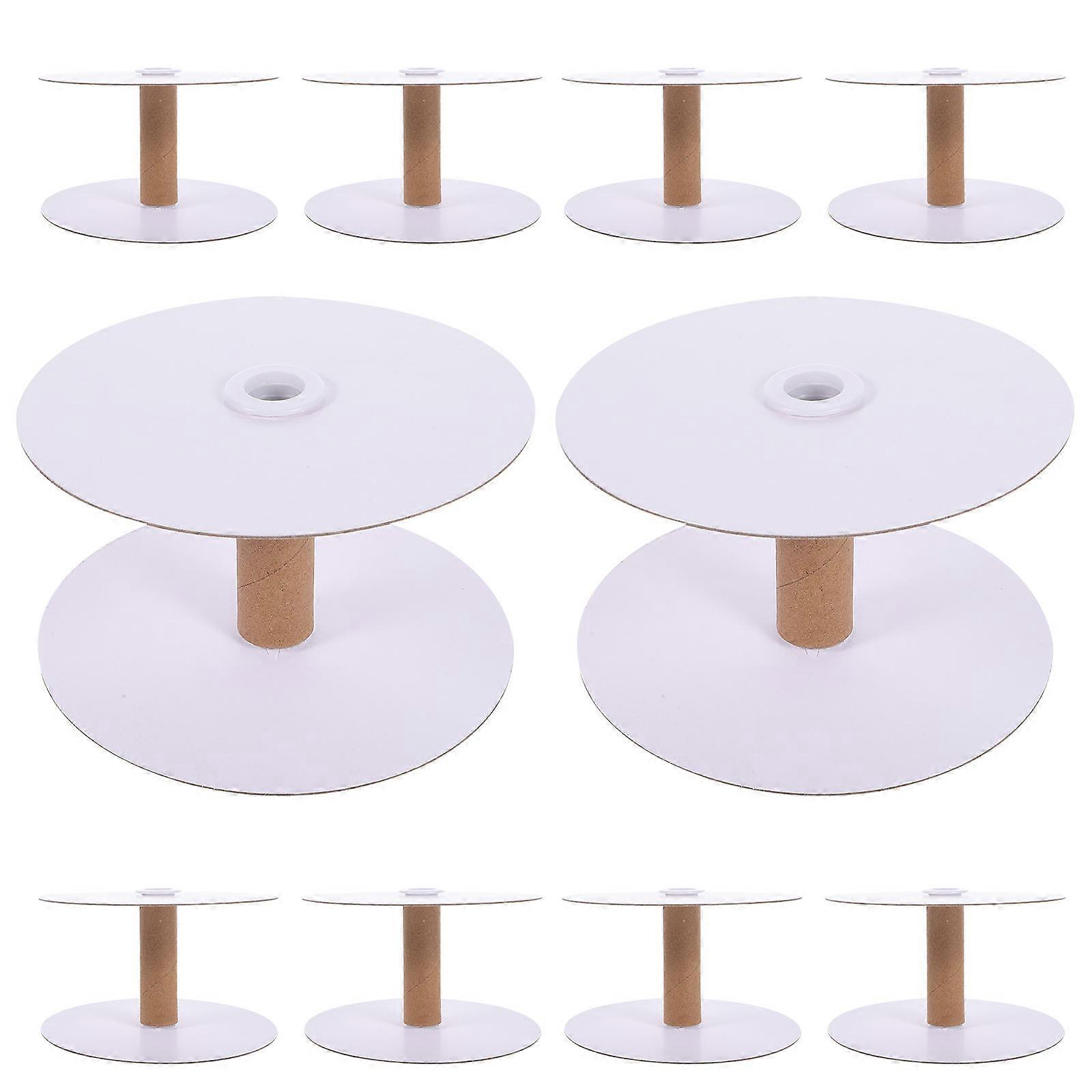 10Pcs Removable Paper Bobbins for Crafts Organizing Prevent Tangles Durable Multi Color