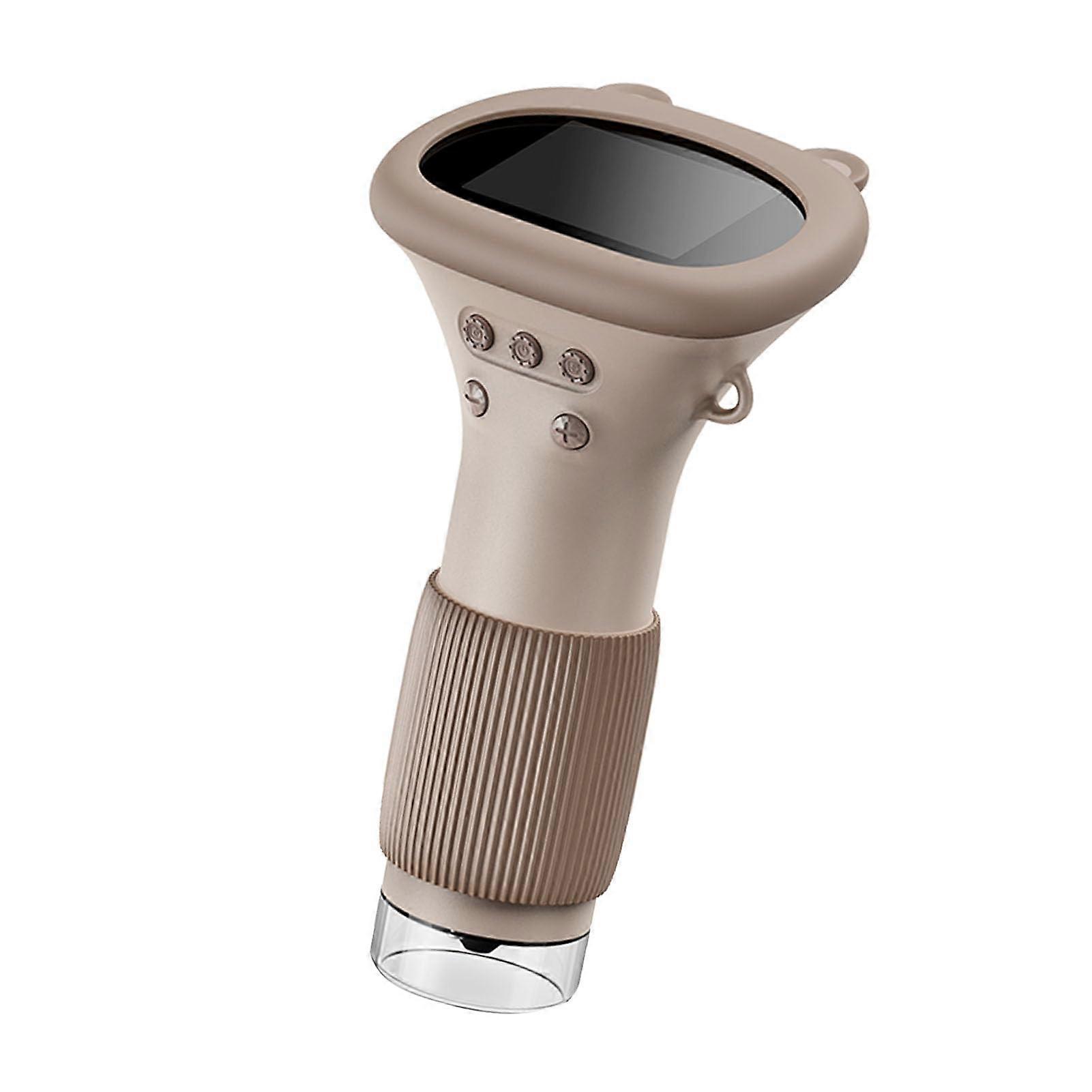 Mini Handheld Microscope Camera, 1000x Zoom Children's Microscope, 2 Inch Screen, Memory for 400 Photos, USB Connection, 8 LEDs, for Joint Exploration