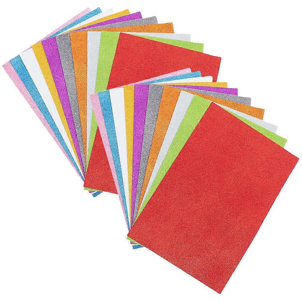 Self Adhesive Glitter Foam Sheets for Crafts, Scrapbooking & Card Making Lightweight, Durable, Multi Use Colored Craft Foam