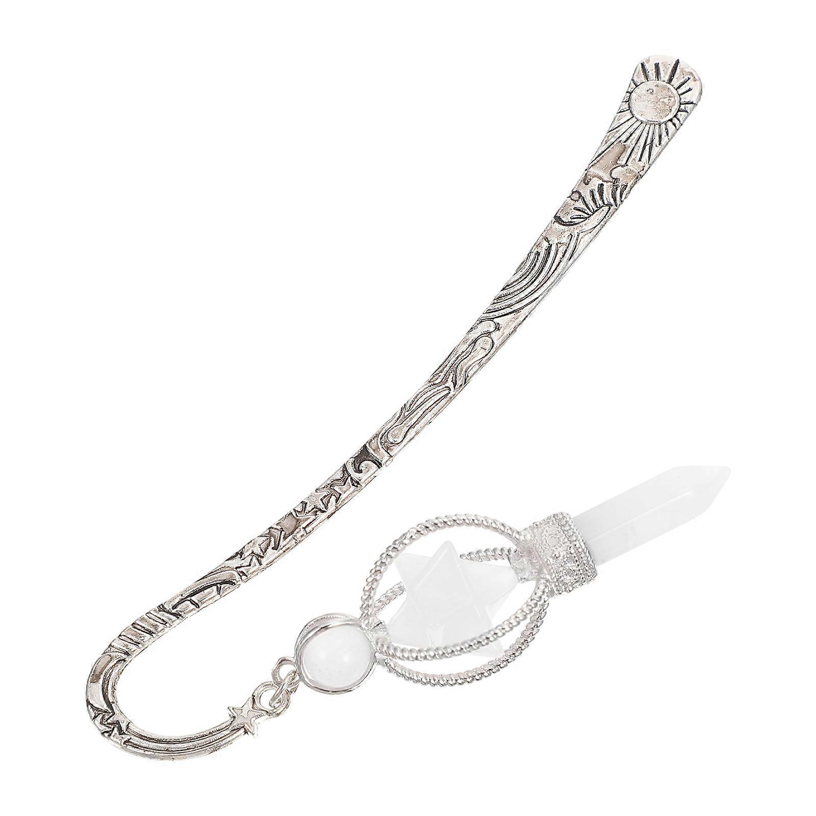White Crystal Bookmark for Decor with Craftsmanship and Practical Durability
