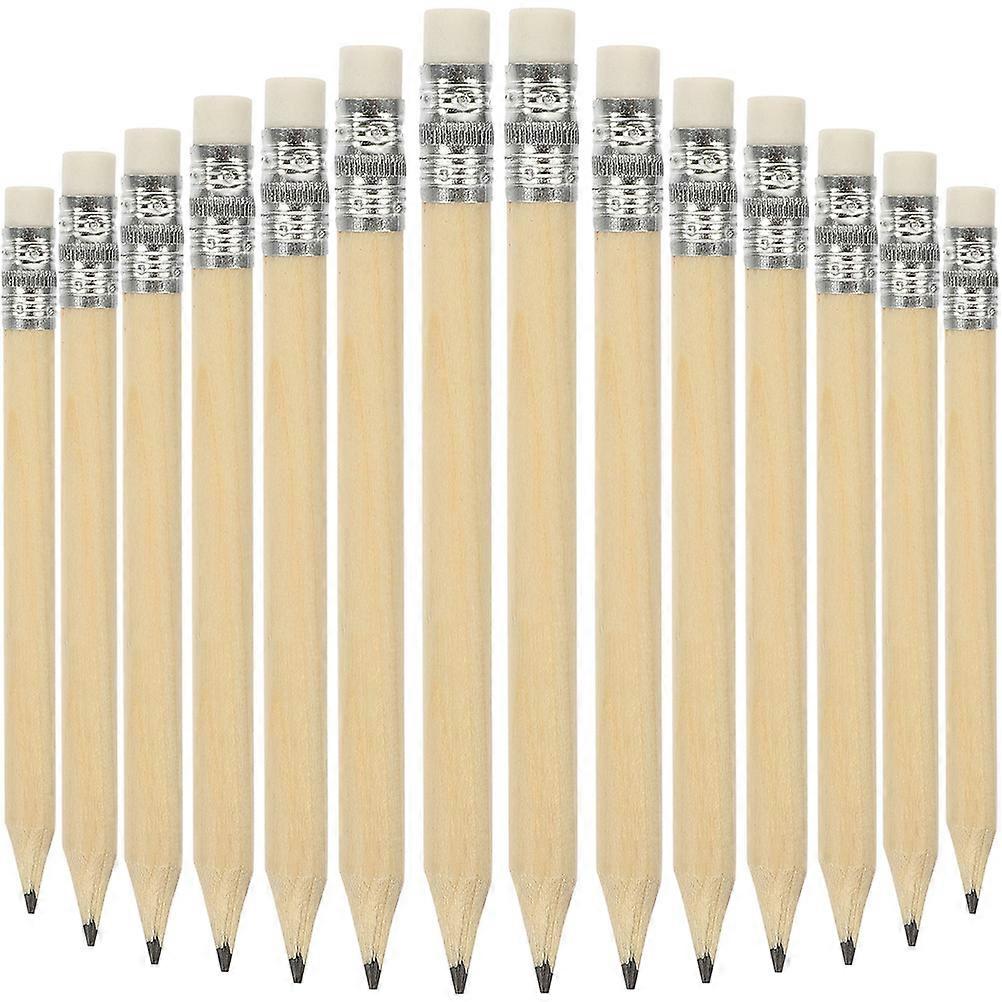 100Pcs Short Writing Pencils for Drawing Lightweight Synthetic Material Beige Color Perfect for