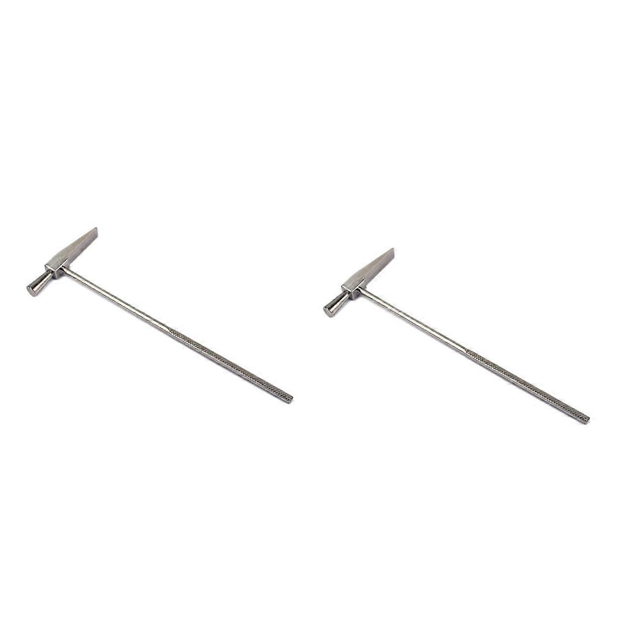 2 pieces Kalimba tuning hammer thumb piano tuning tool Mbira tuning hammer thumb piano tuning hammer thumb piano hammer medium x2pcs silver x2pcs