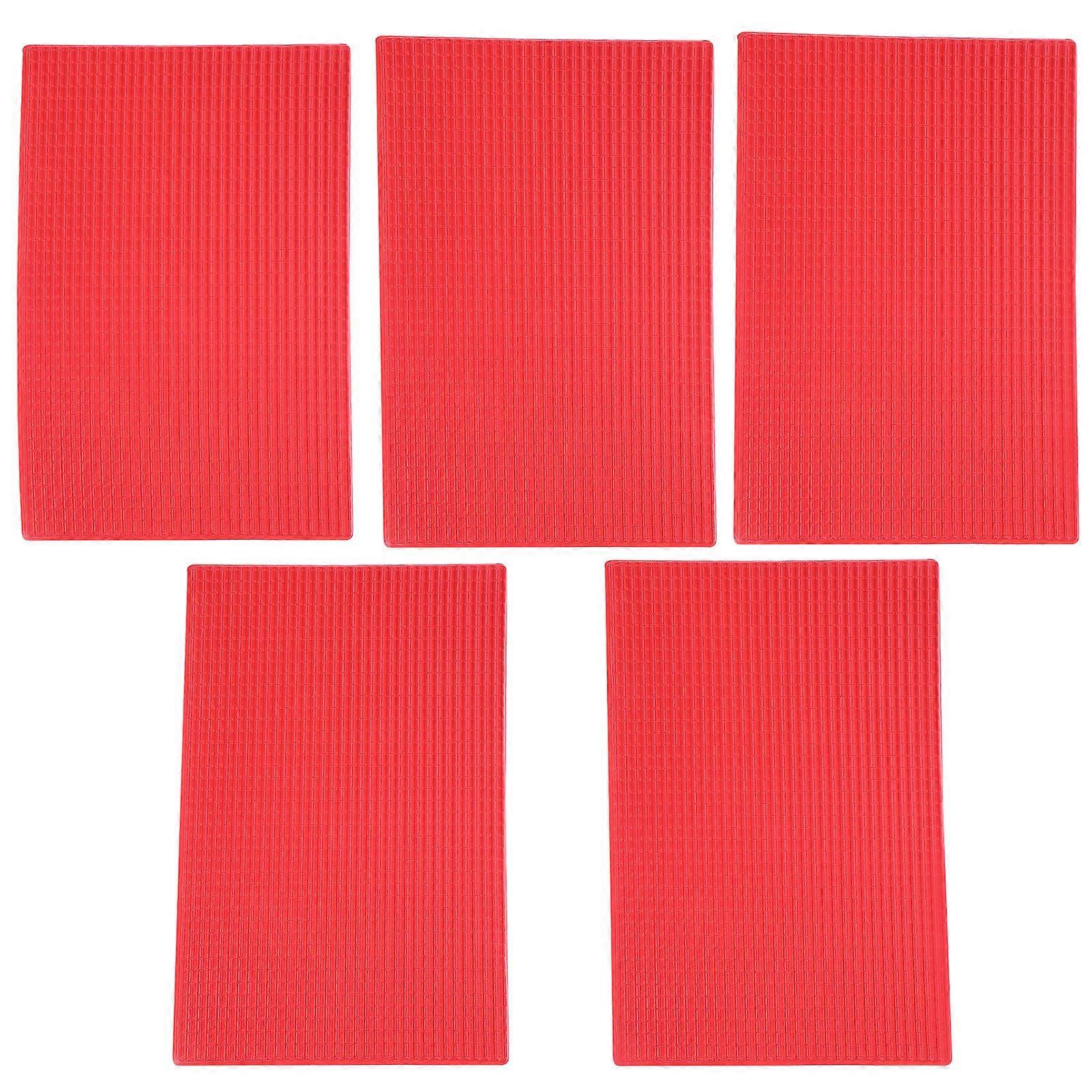 Diy Miniature Roof Tiles Mini House Roofing Tiles Sand Table Scene Pvc Material Model Decoration 5Pcs