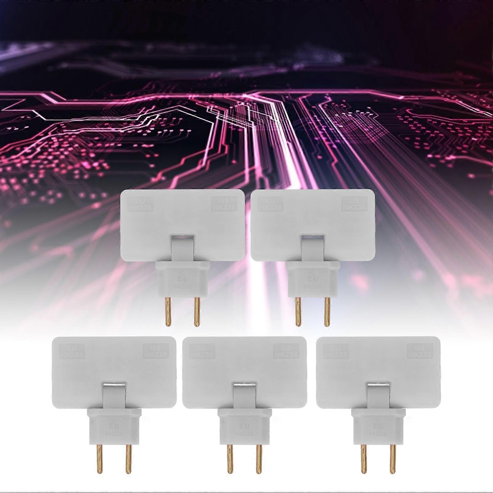 5Pcs  Socket Converter Cordless 180 Degree Extension 1 to 3  Adapter