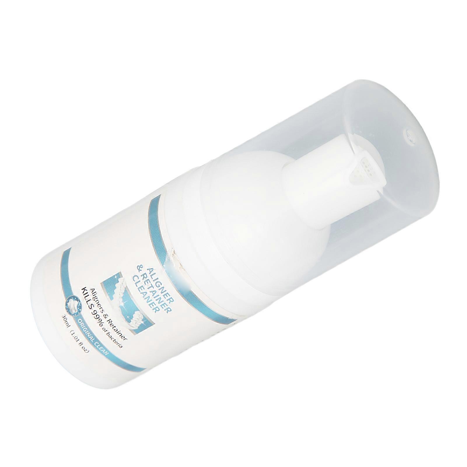 Stain Removal Aligner Cleaner Reduce Odor Refeshing Mint Extract Retainer Cleaning Foam 30ml