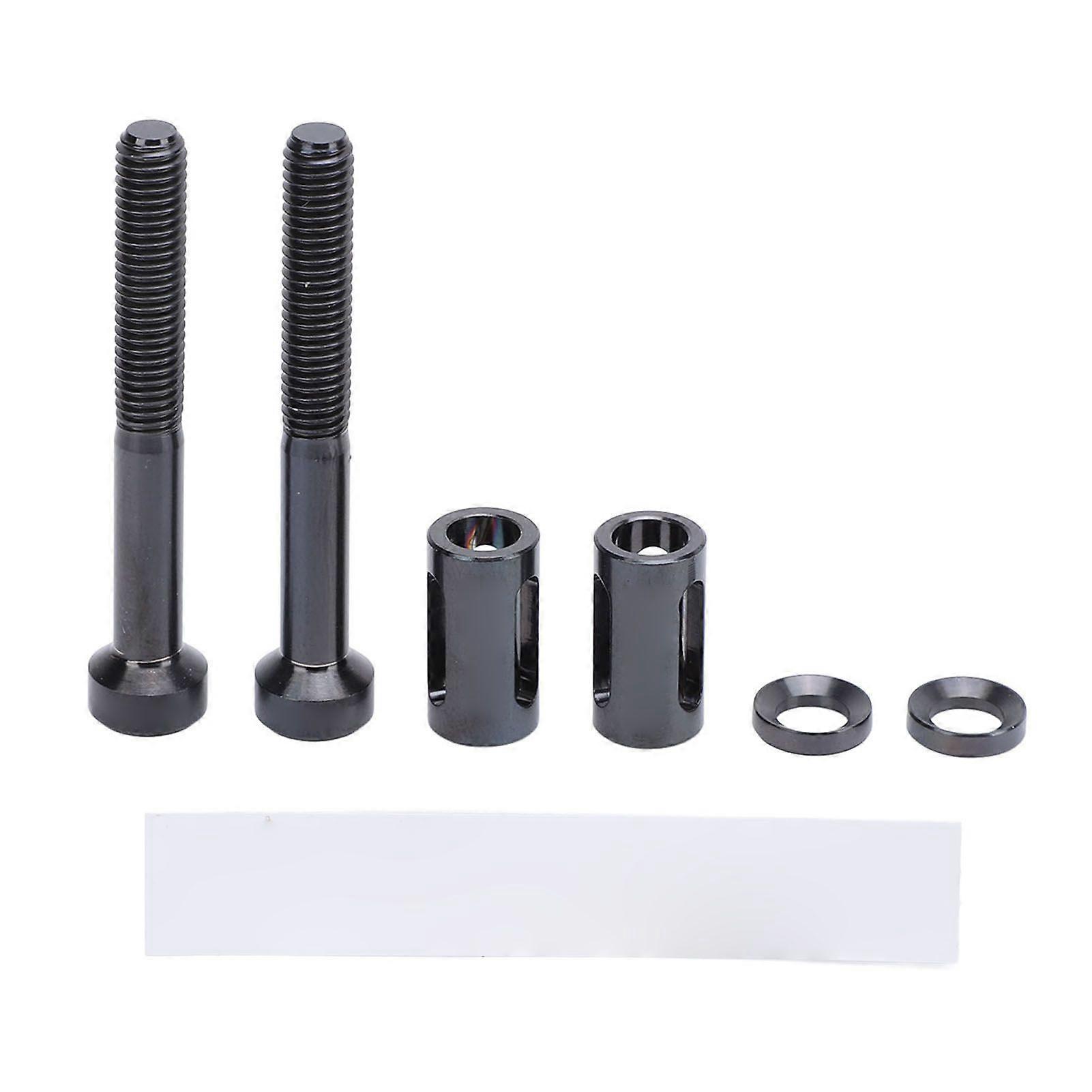 2 Set Bike Computer Holder Extended Fixing Screws Ti Alloy Bike Computer Holder Extended Screws Black