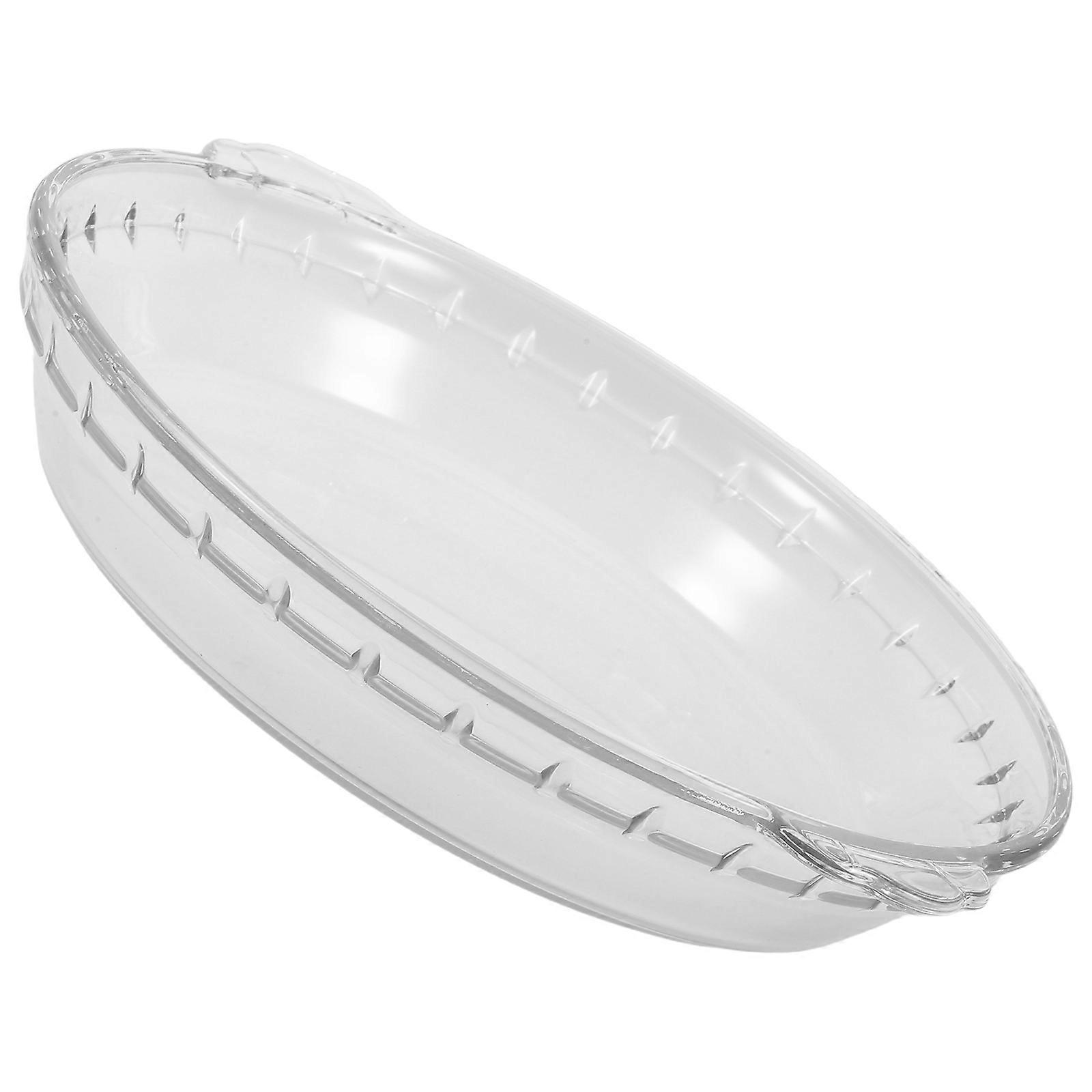 Glass Pie Pan For Steaming Baking Dish Transparent 10 Inches Dishwasher Safe 1Set