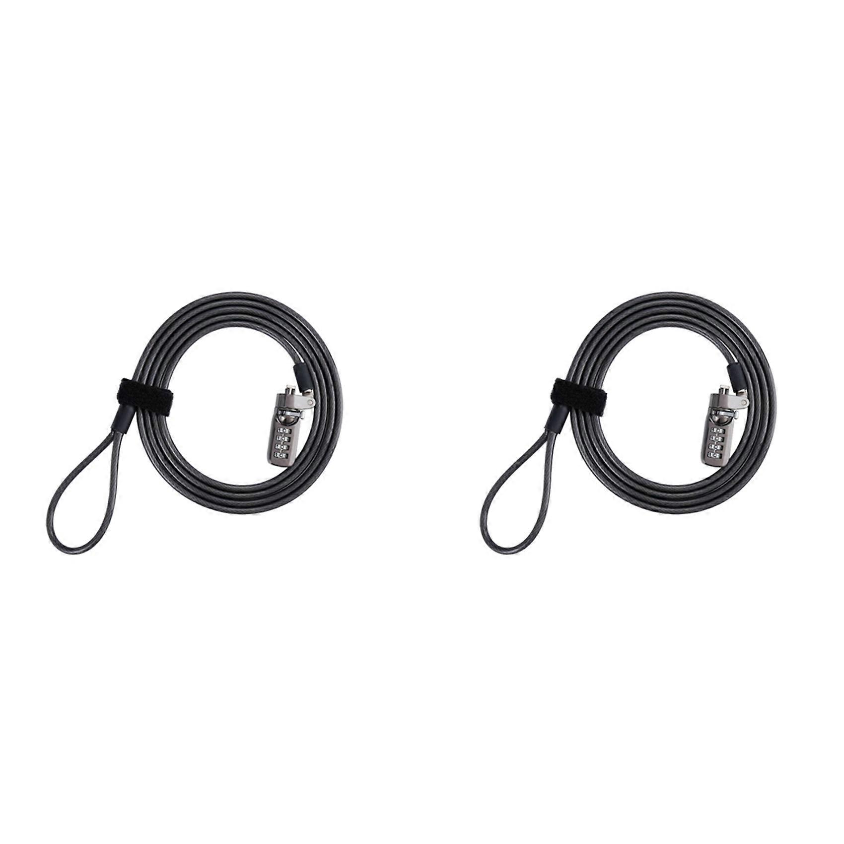 2X Security Anti-Theft Combination Laptop Notebook Cable Lock 4 Digit Password Lock
