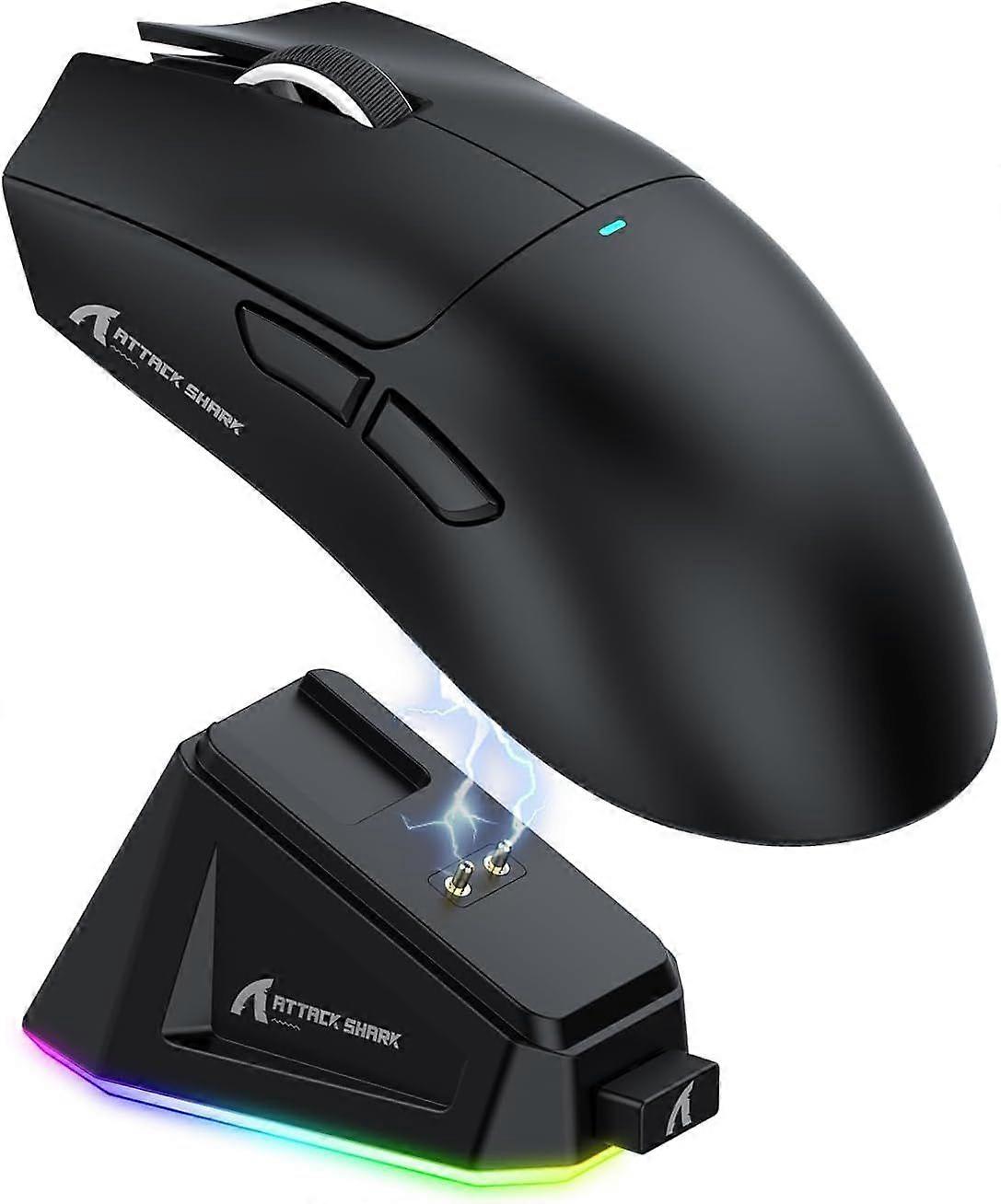 Attack Shark X11 Wireless Gaming Mouse with Charging Dock (Black)